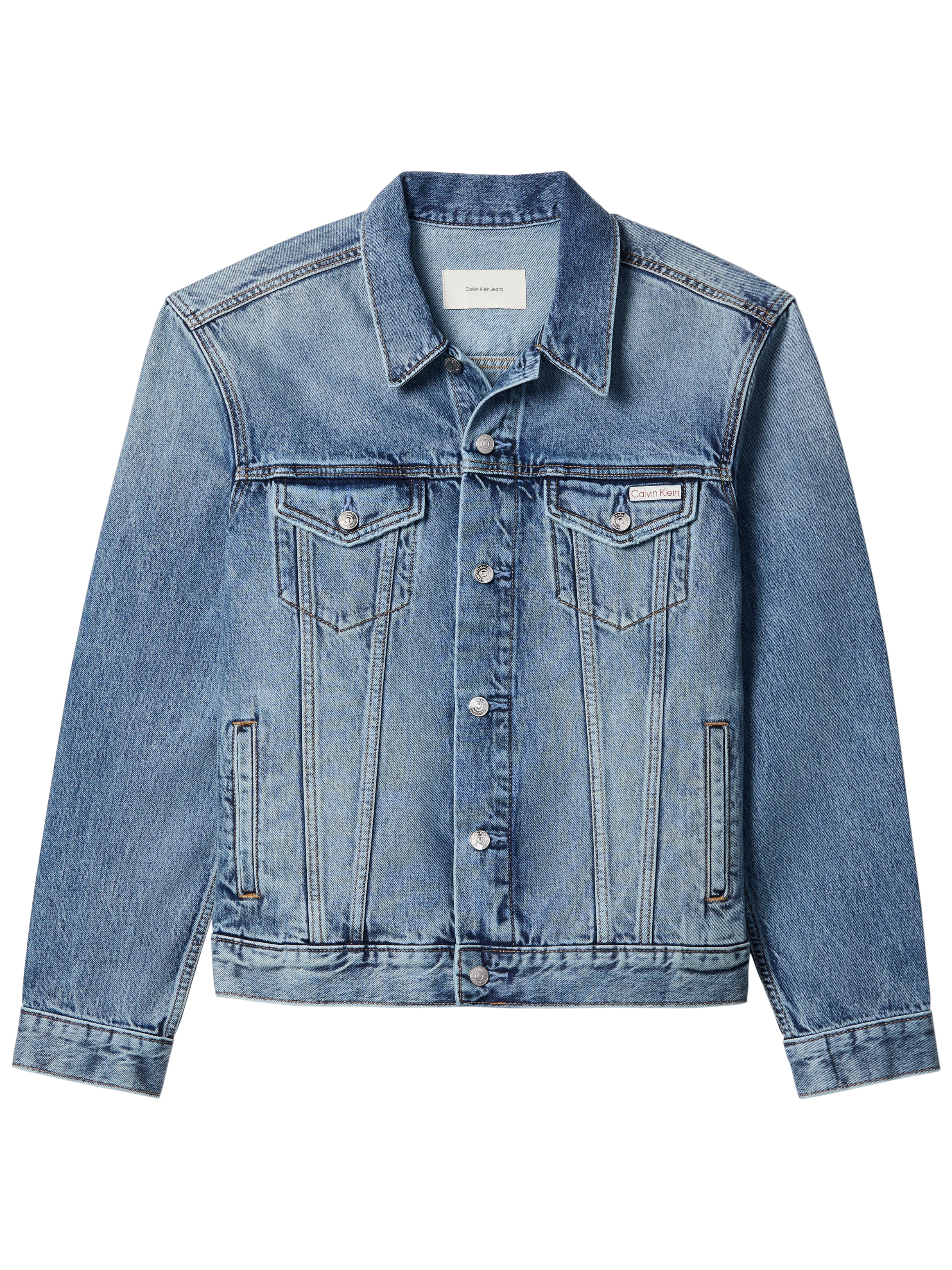 Calvin Klein Jeans Jeansjacke »ANDREW CLASSIC TRUCKER« authentische 90er-Jahre-Passform, Metallknöpfe mit Logo