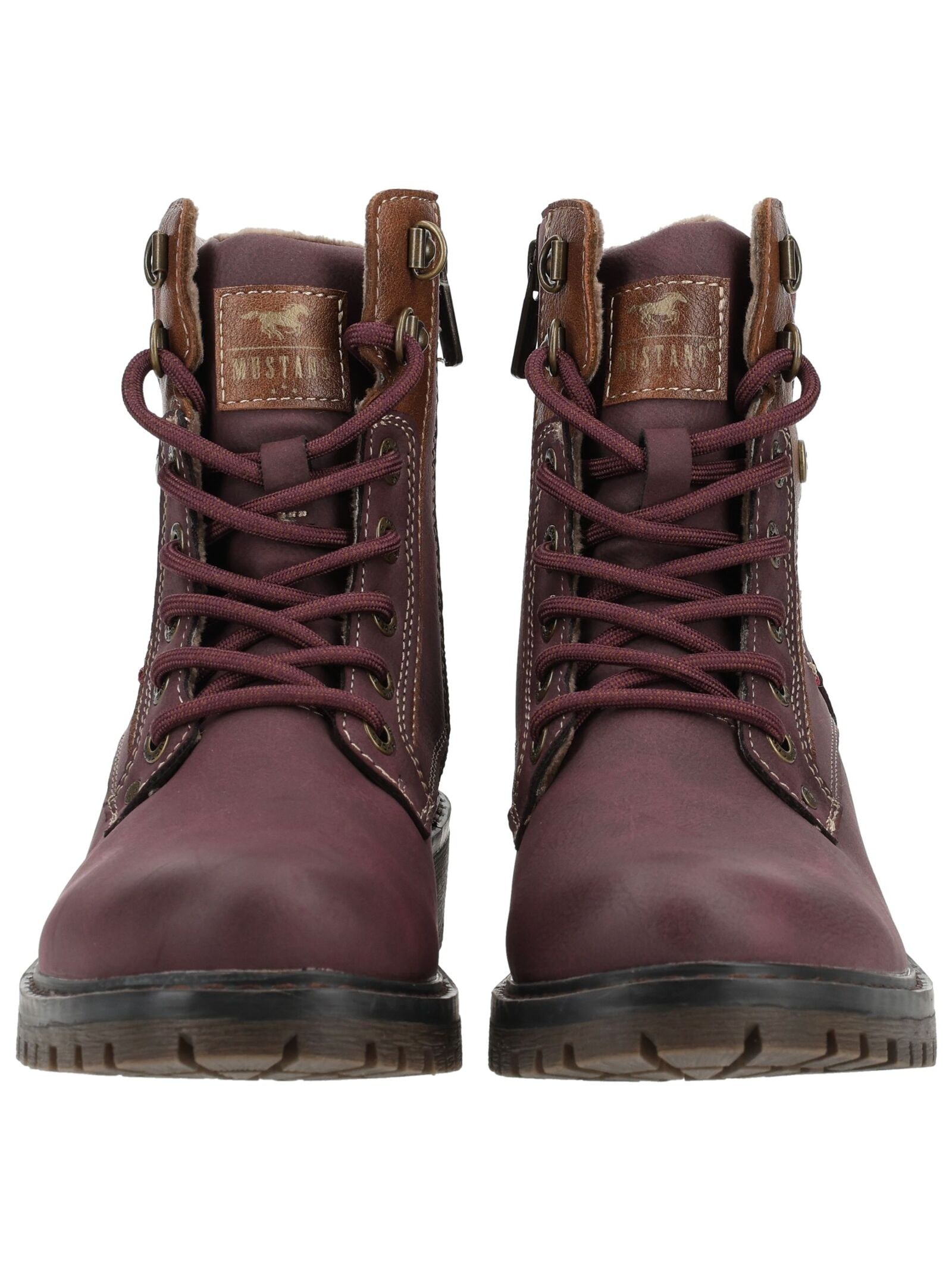 Mustang Shoes Schnürstiefelette »Mustang Shoes Stiefelette Lederimitat«