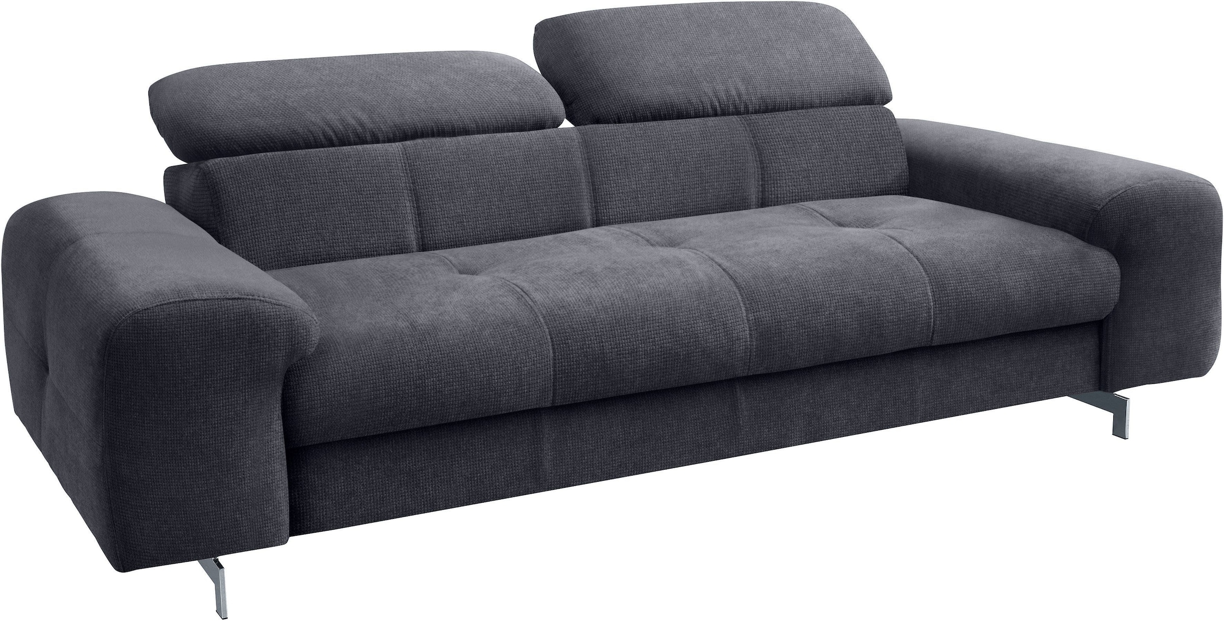 COTTA Polstergarnitur »Chef« Set,  Set bestehend aus: 3-Sitzer mit Kopfteilverstellung & Hocker