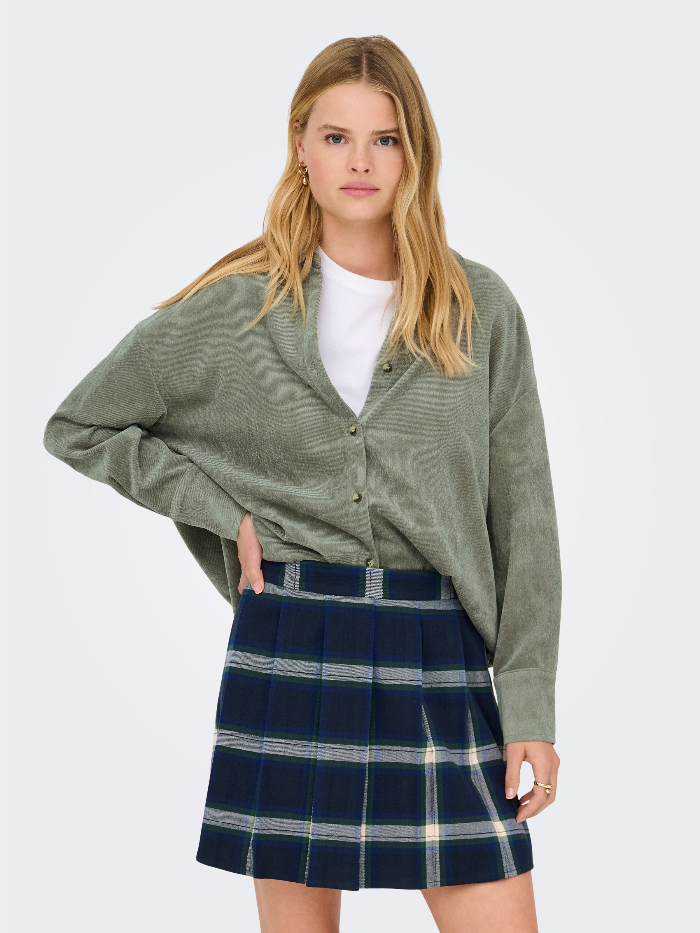 ONLY Langarmbluse "ONLMARIKE LIFE L/S CORD LOOSE SHIRT PNT" günstig online kaufen