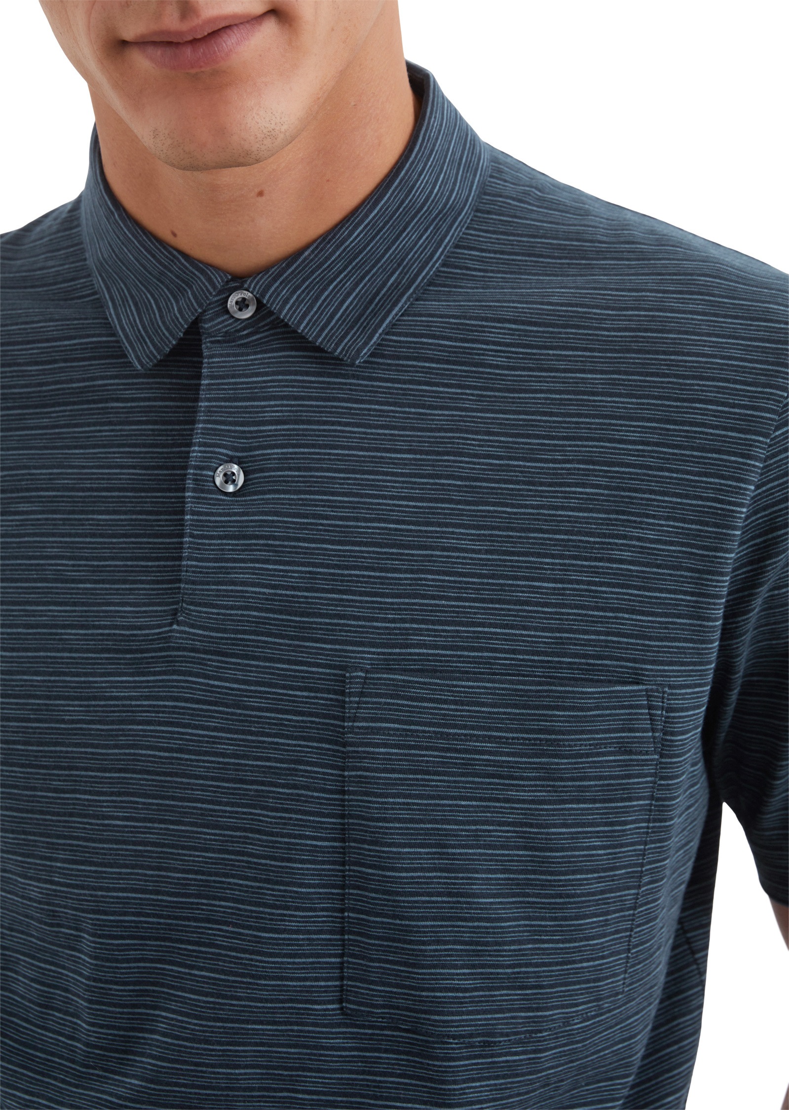 Marc O'Polo Poloshirt »aus weichem Slub-Jersey«