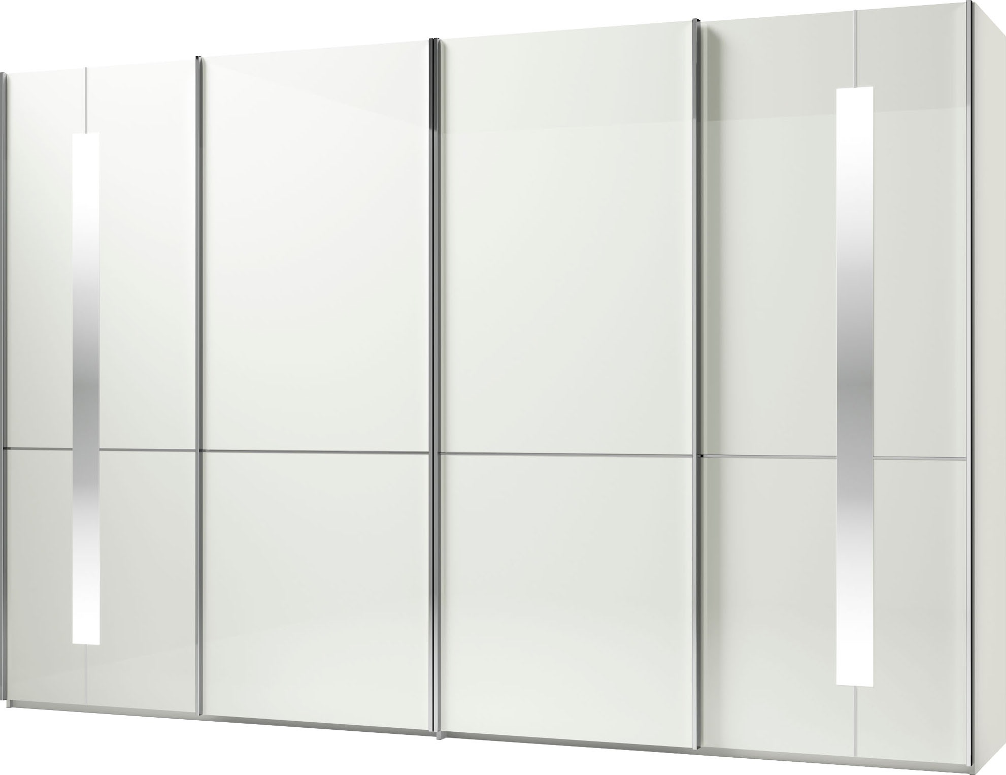 Thumbnail - Musterring Schwebetürenschrank "Imola W", inkl. Einlegeböden und Kleiderstangen, mit Glastüren inkl. Zierspiegel