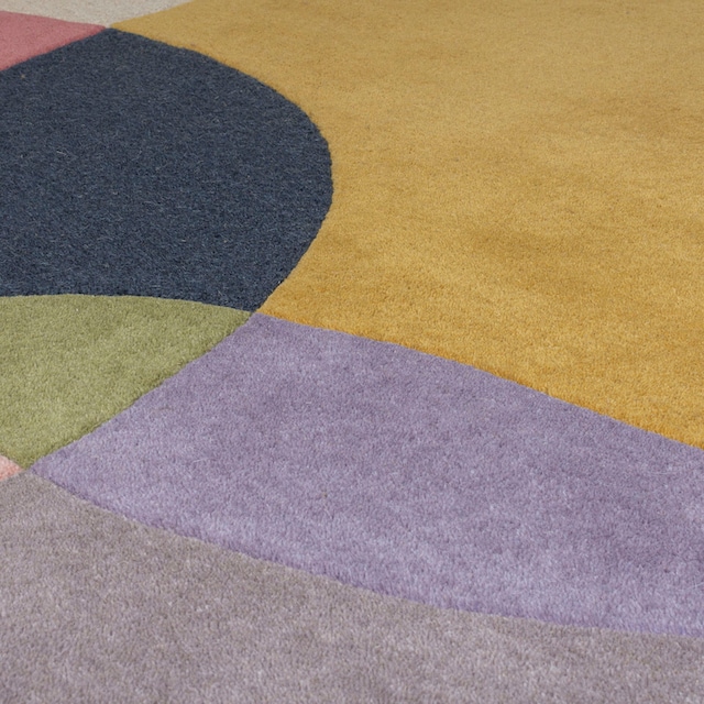 FLAIR RUGS Wollteppich »Glow«, rechteckig, fußbodenheizungsgeeignet, mit  Hoch-Tief-Effekt, gemustert bestellen | BAUR