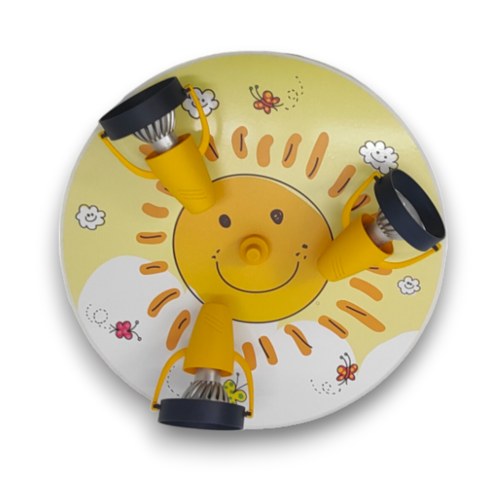 niermann Deckenleuchte »Kinderlampe mit Motiv "Sunny", Strahler für Kinderzimmer« GU10 1 Stk. 3 schwenk- und drehbare Strahler, Made in Germany