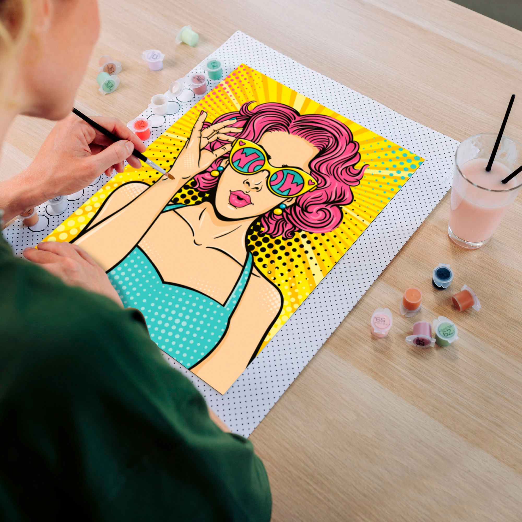 Ravensburger Malen nach Zahlen »CreArt, ART Collection, Leinwand Lady in Pink«, für Erwachsene; Made in Europe