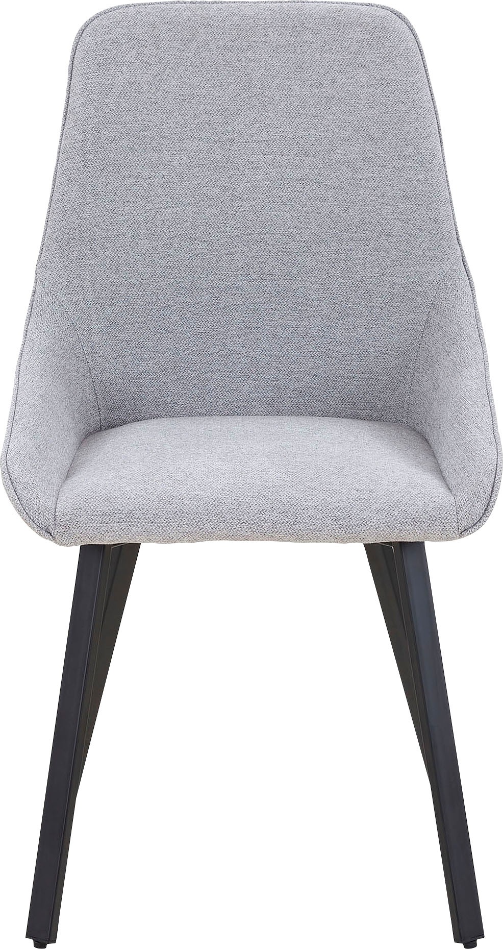 SalesFever Esszimmerstuhl "Stilvoll" (Set) 2 Stk. Strukturstoff H 87 cm/ B günstig online kaufen