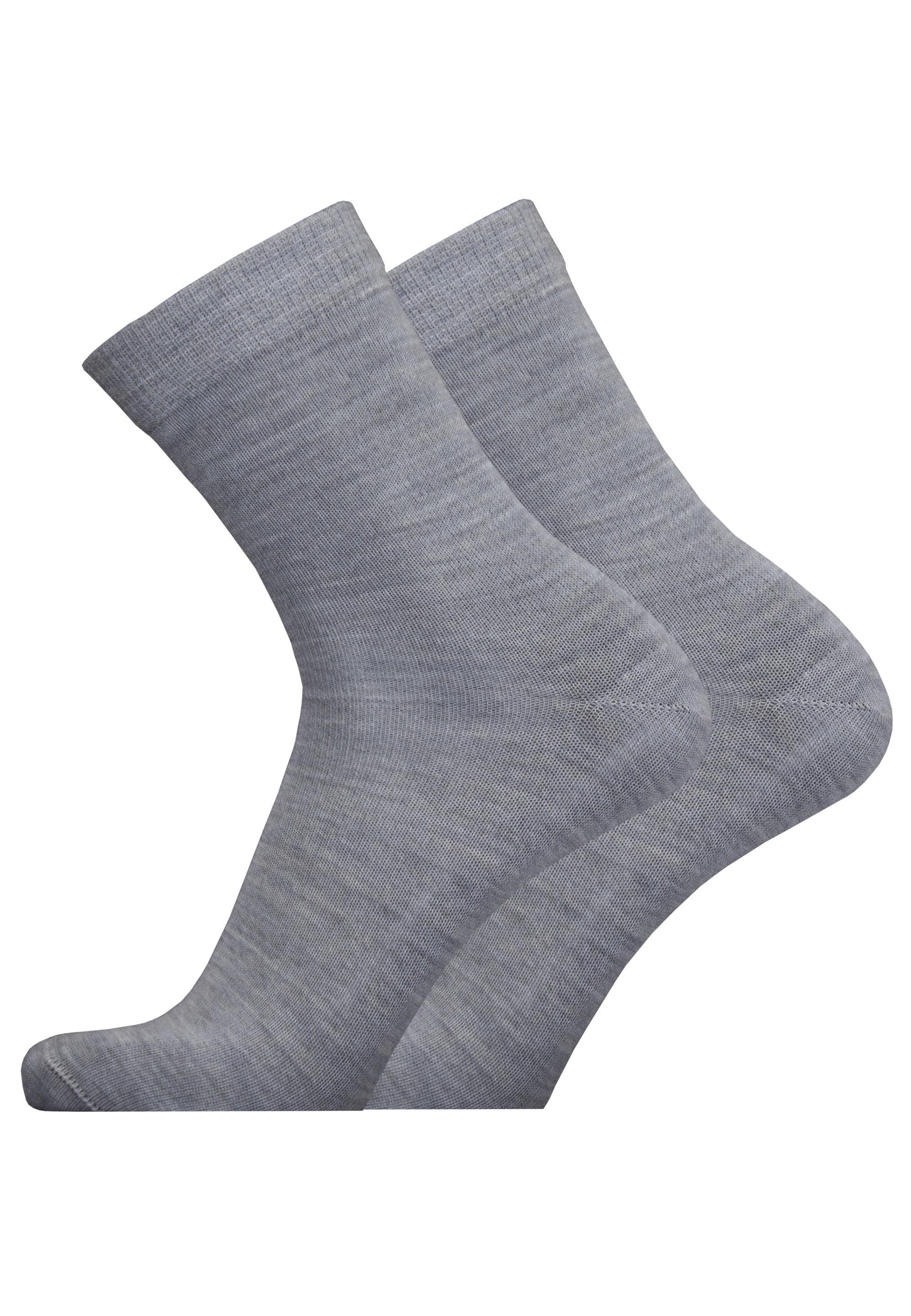 UPHILLSPORT Damen Socken "MERINO LIGHT", Gr. 39, grau, 58% Wolle, 40% Polyamid, 2% Elasthan, unifarben, Socken, 2er-Pack mit Woll-Anteil