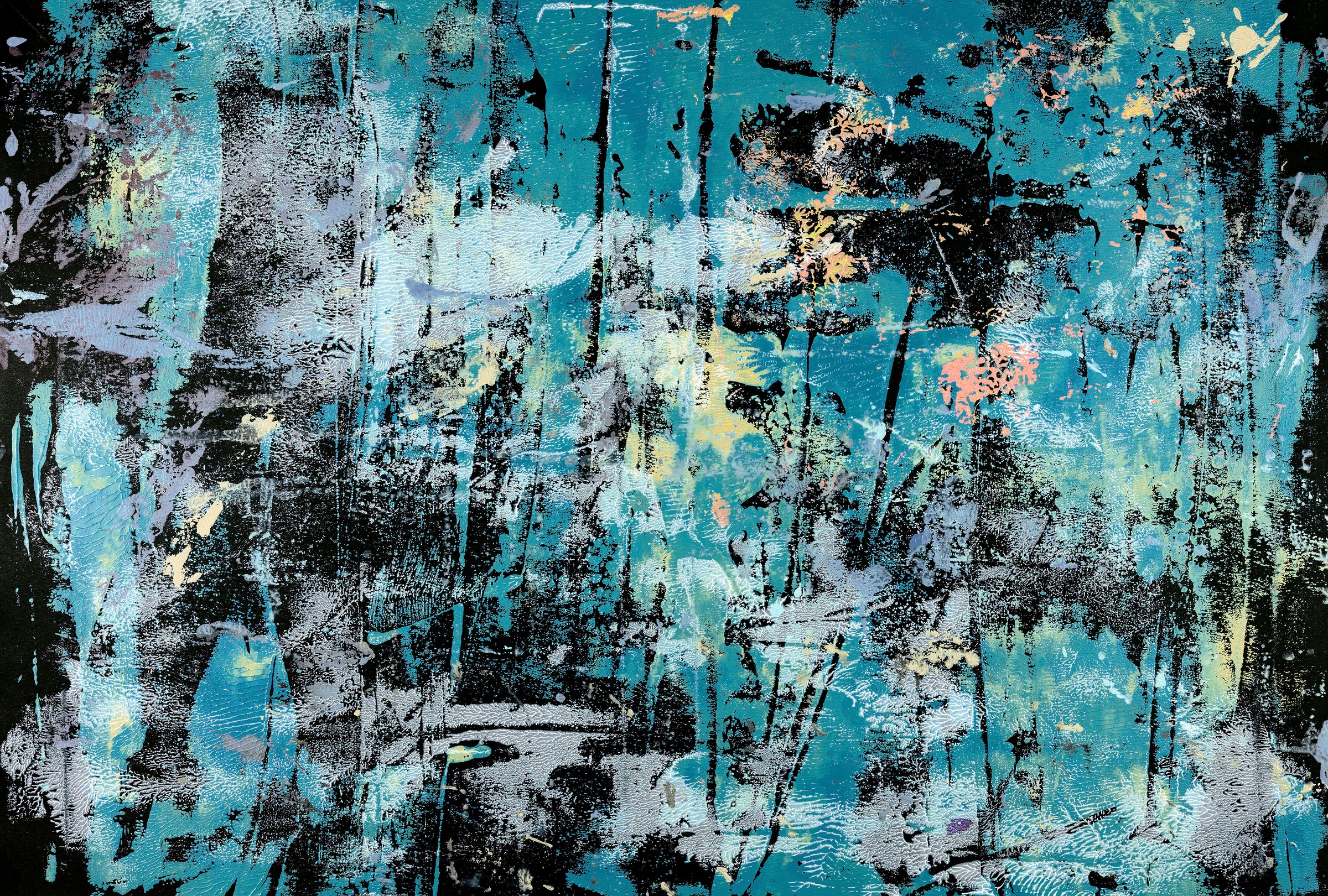 Fashion for walls Fototapete "Into the blue" Kunst texturiert Phthalate fre günstig online kaufen