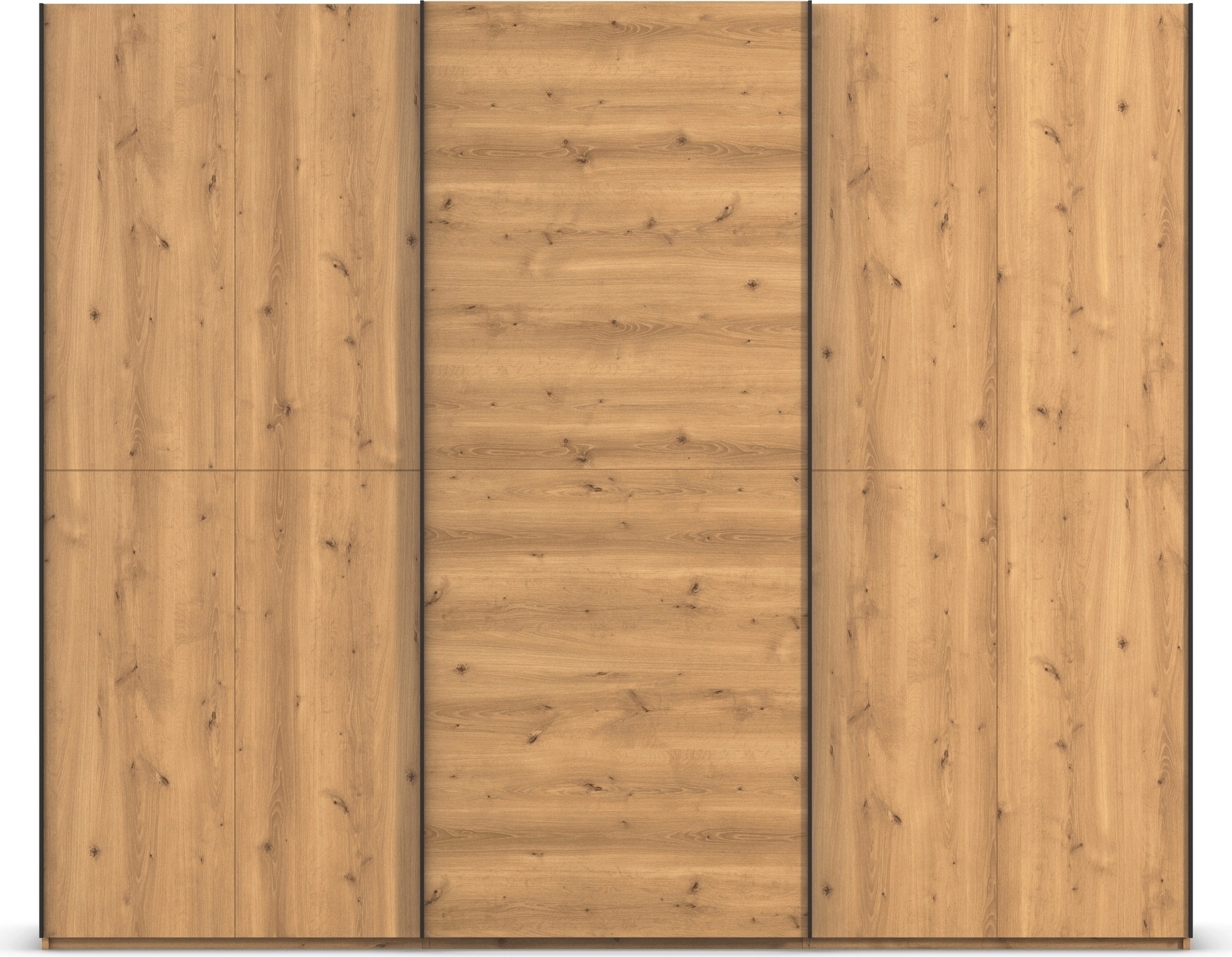 Thumbnail - rauch Schwebetürenschrank "Kleiderschrank Schrank Garderobe Schlafzimmerschrank SCALE-WOOD" senkrecht geteilte Türen in ...
