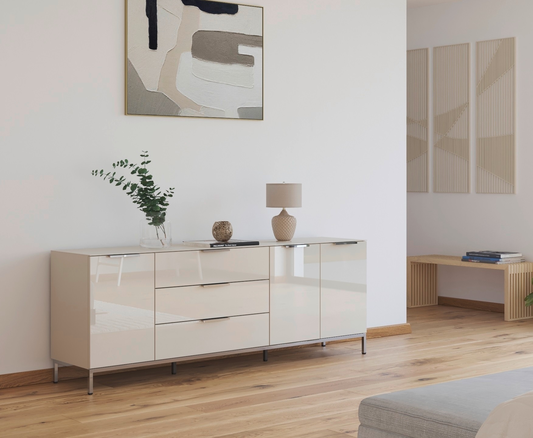 rauch Kombikommode "Kommode Türkommode Sideboard Kombikommode FLIPP mit Gla günstig online kaufen