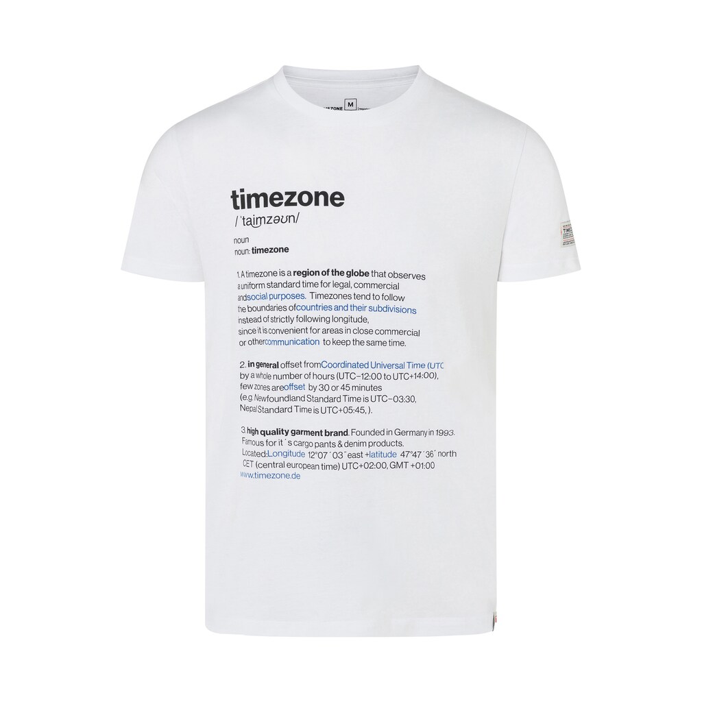 TIMEZONE T-Shirt »Timezone Definition T-Shirt«