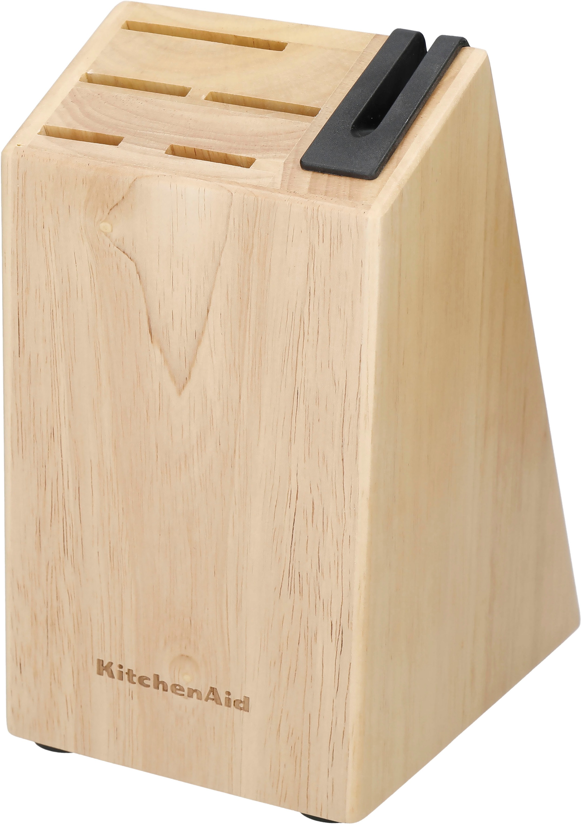 KitchenAid Messerblock "Classic" 5 Stk. Messer japanischer Stahl, Schärfer, Birkenholzblock