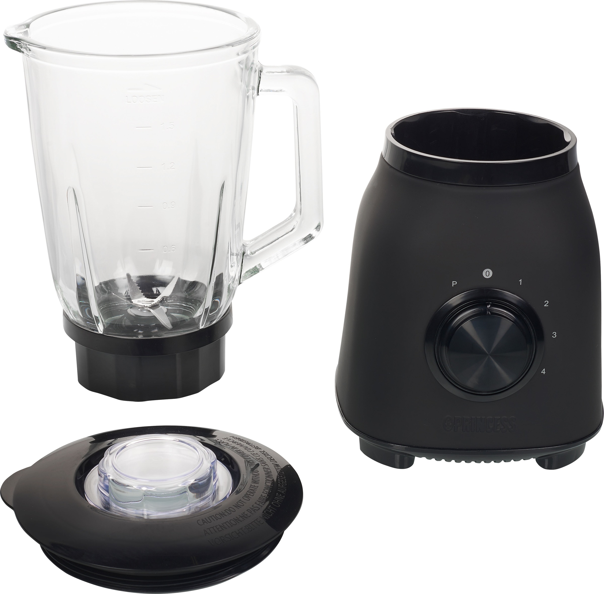 PRINCESS Standmixer »212092 Black Steel«, 1000 W