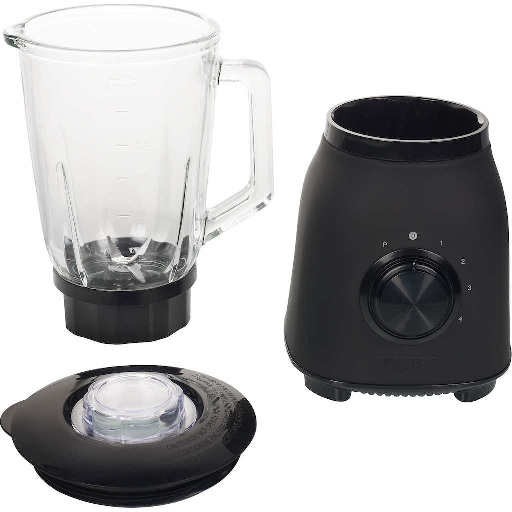 PRINCESS Standmixer »212092 Black Steel«, 1000 W