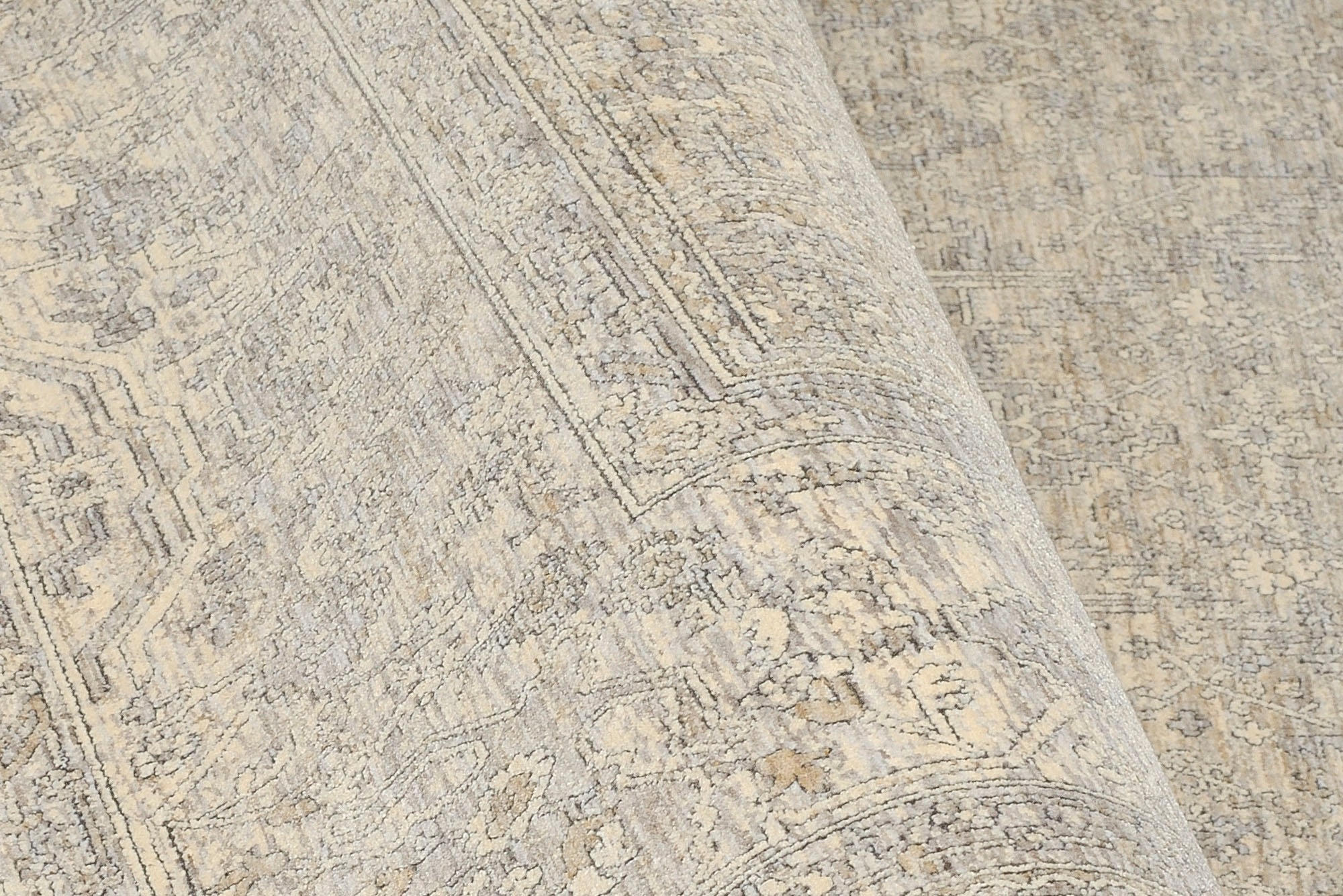 OCI DIE TEPPICHMARKE Teppich »GRAND FASHION 03«, rechteckig, 5 mm Höhe, Vintage Look, seitlich hochwertig gekettelt mit Fransen, Wohnzimmer