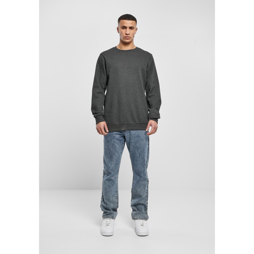 URBAN CLASSICS Rundhalspullover »Urban Classics Herren Basic Terry Crew«, (1 tlg.)