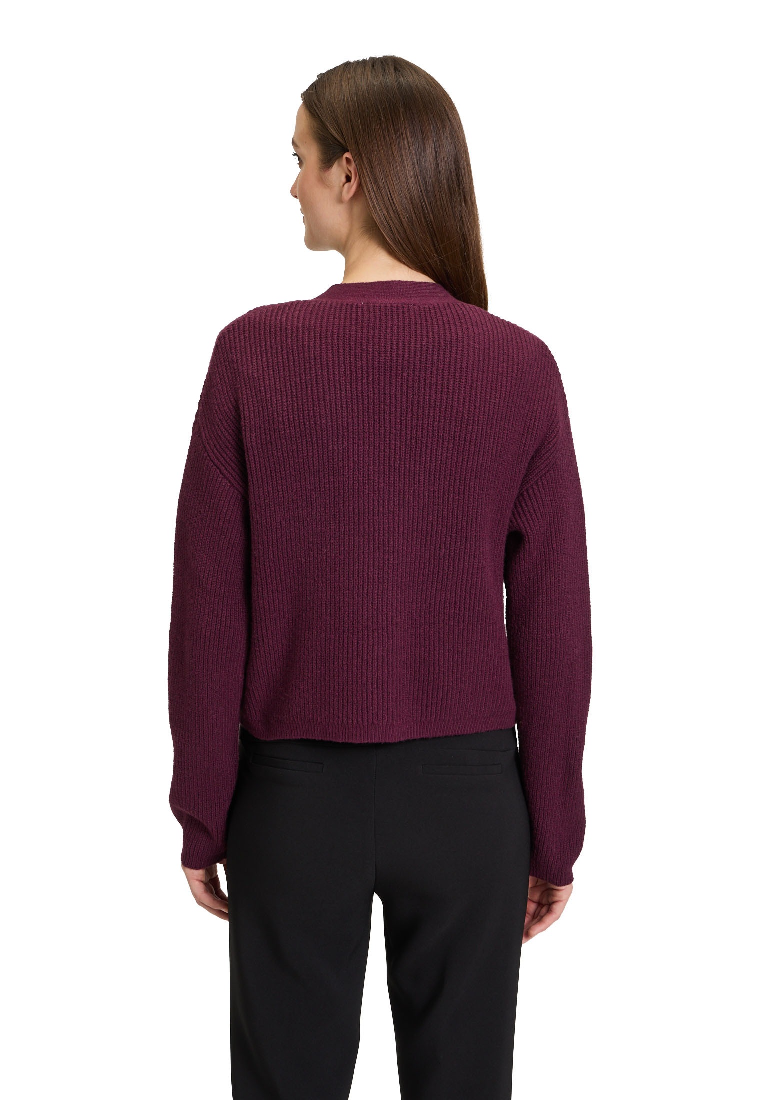 Cartoon Strickjacke »Cartoon Basic-Strickjacke mit V-Ausschnitt«, Struktur