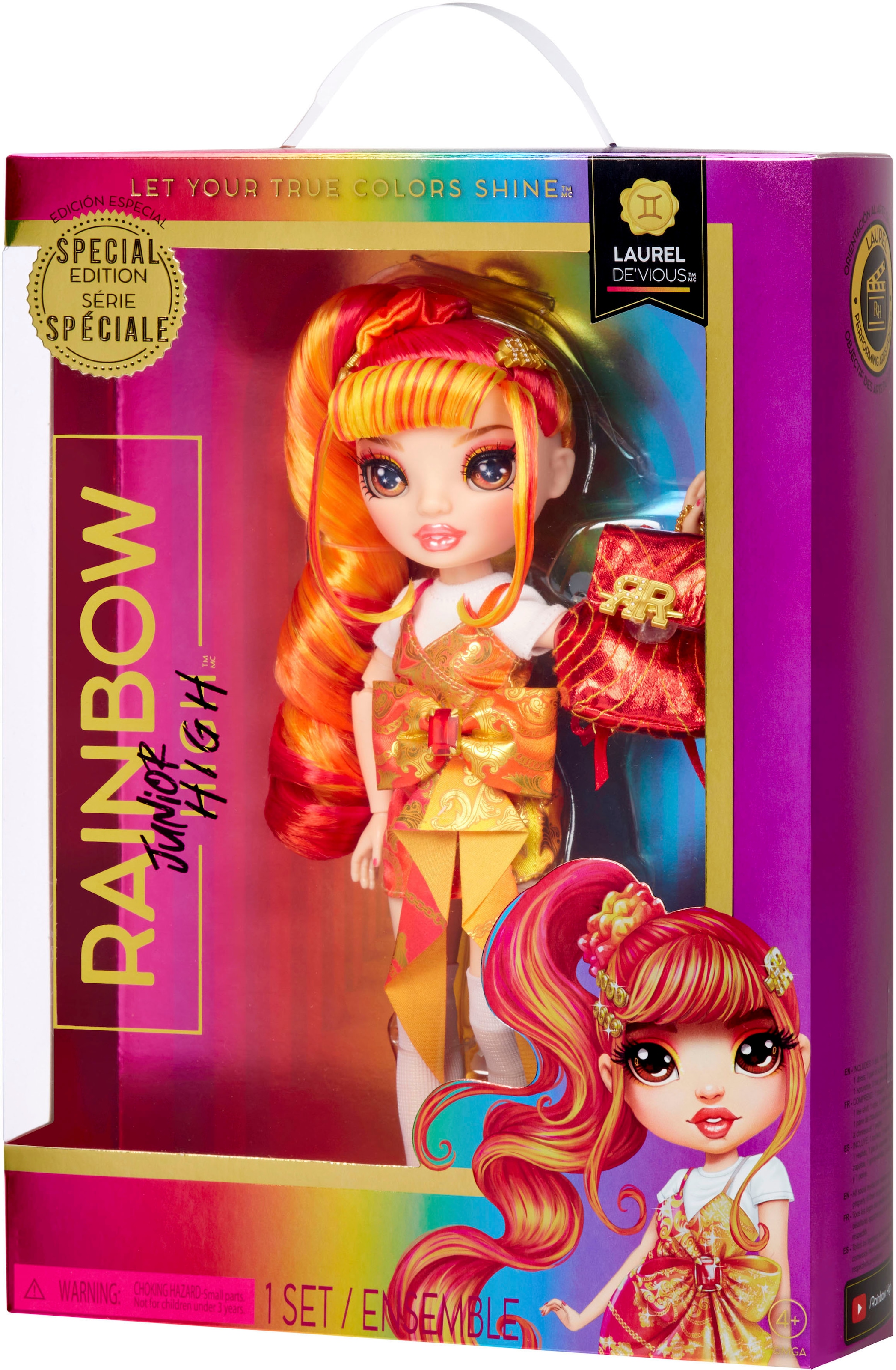 RAINBOW HIGH Anziehpuppe »Junior High Special Edition - Laurel De'Vious (Orange)«