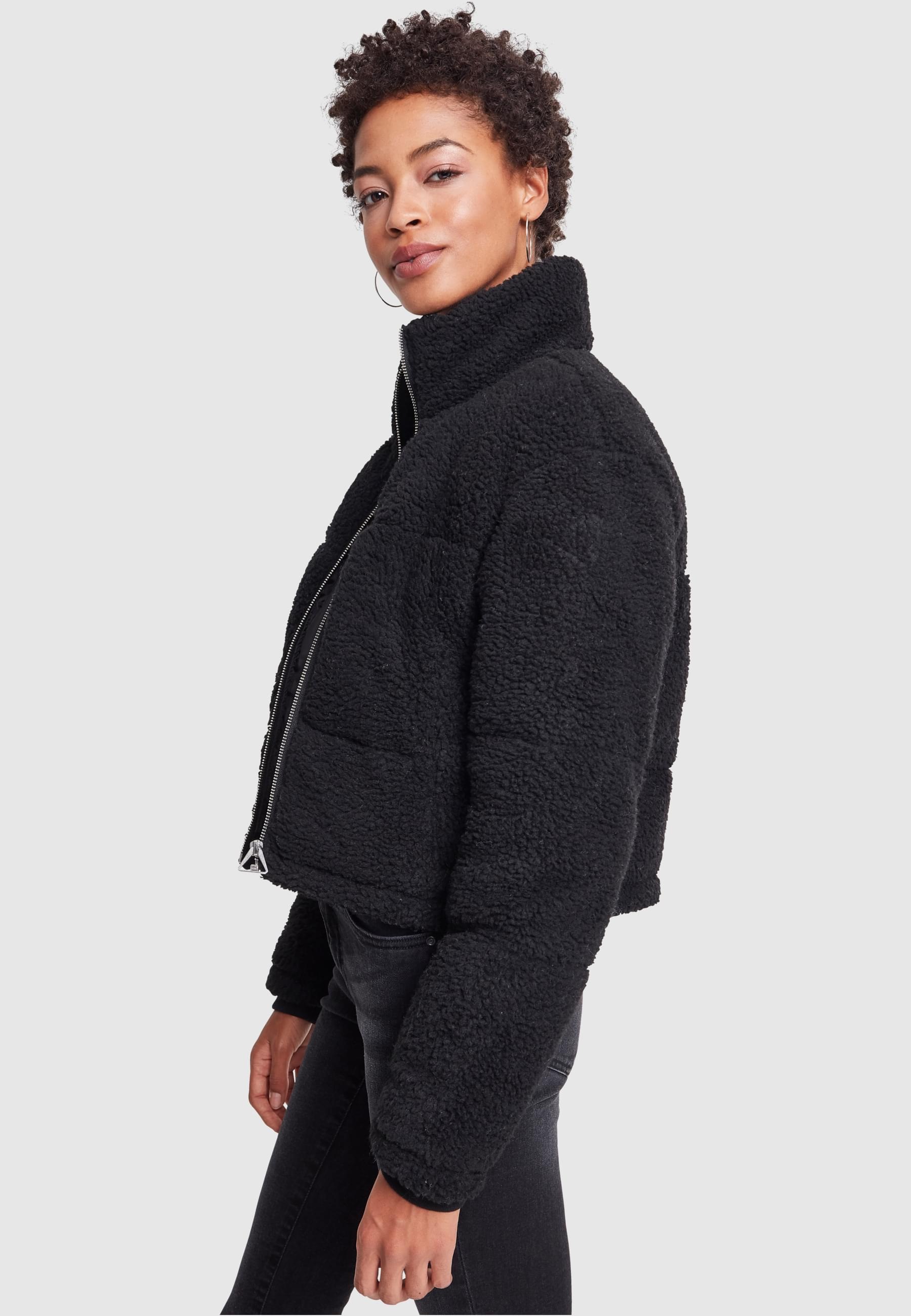 URBAN CLASSICS Winterjacke »Urban Classics Damen Ladies Boxy Sherpa Puffer Jacket«, (1 St.), ohne Kapuze