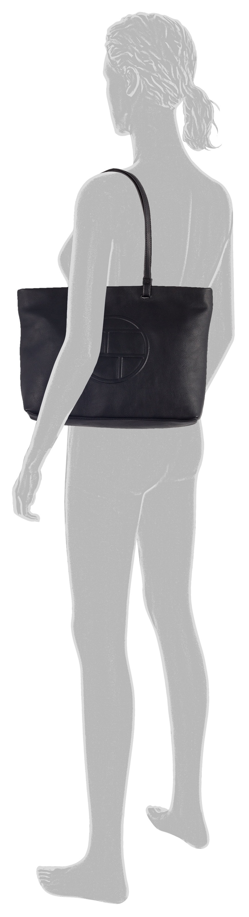 TOM TAILOR Shopper "Rosabel" aus weich genarbtem Lederimitat im cleanen mod günstig online kaufen