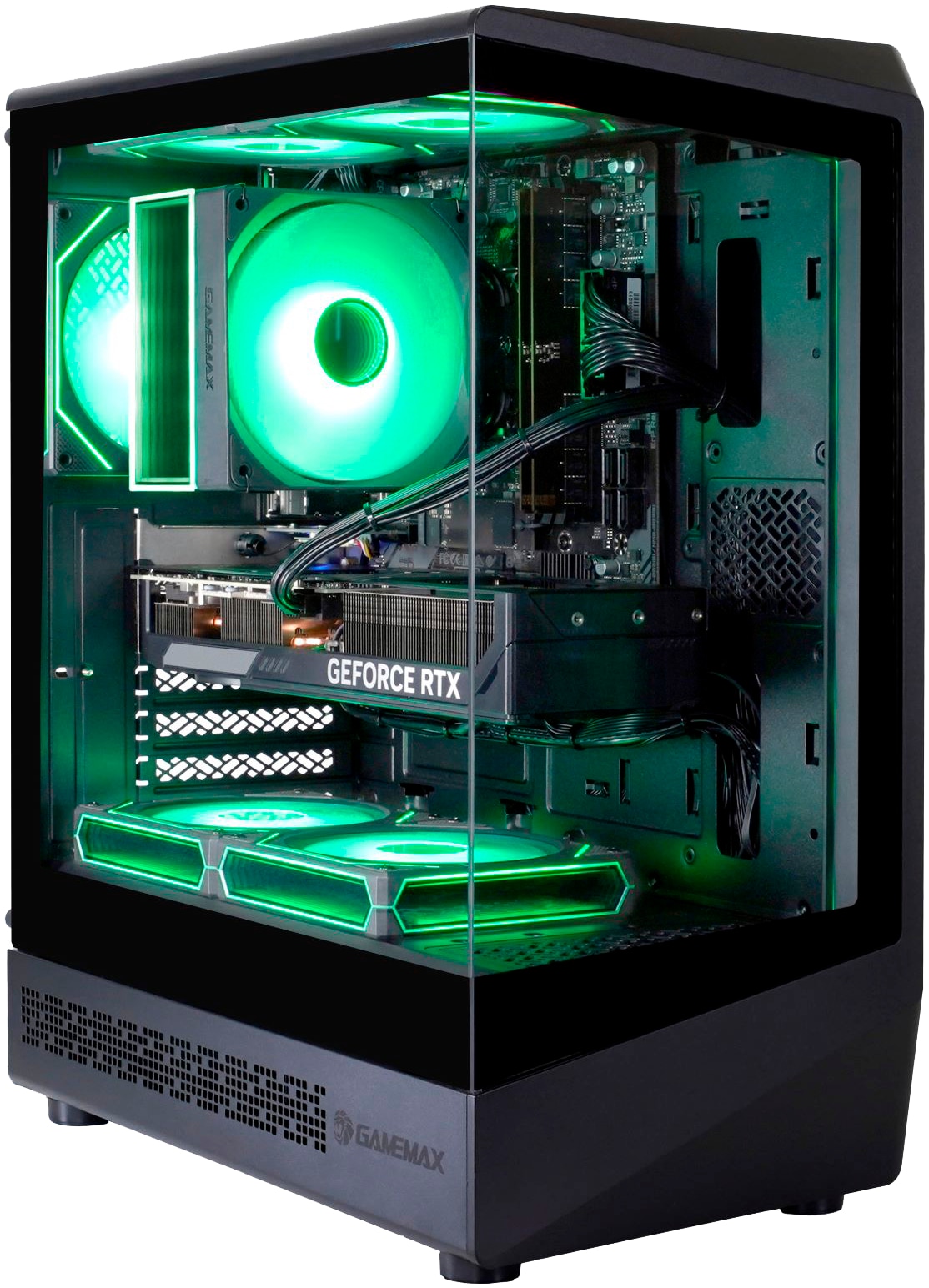 GAMEMAX Gaming-PC-Komplettsystem »MegaDeal VISTA COC 8145 AMD Ryzen 7 5700X 16GB 480GB SSD RTX 5060« 27 ″ AMD Ryzen 7 GeForce RTX 5060 16 GB RAM 480 GB SSD Windows 11 + MSI PRO MP272L LCD-Monitor, 68,6cm (27")