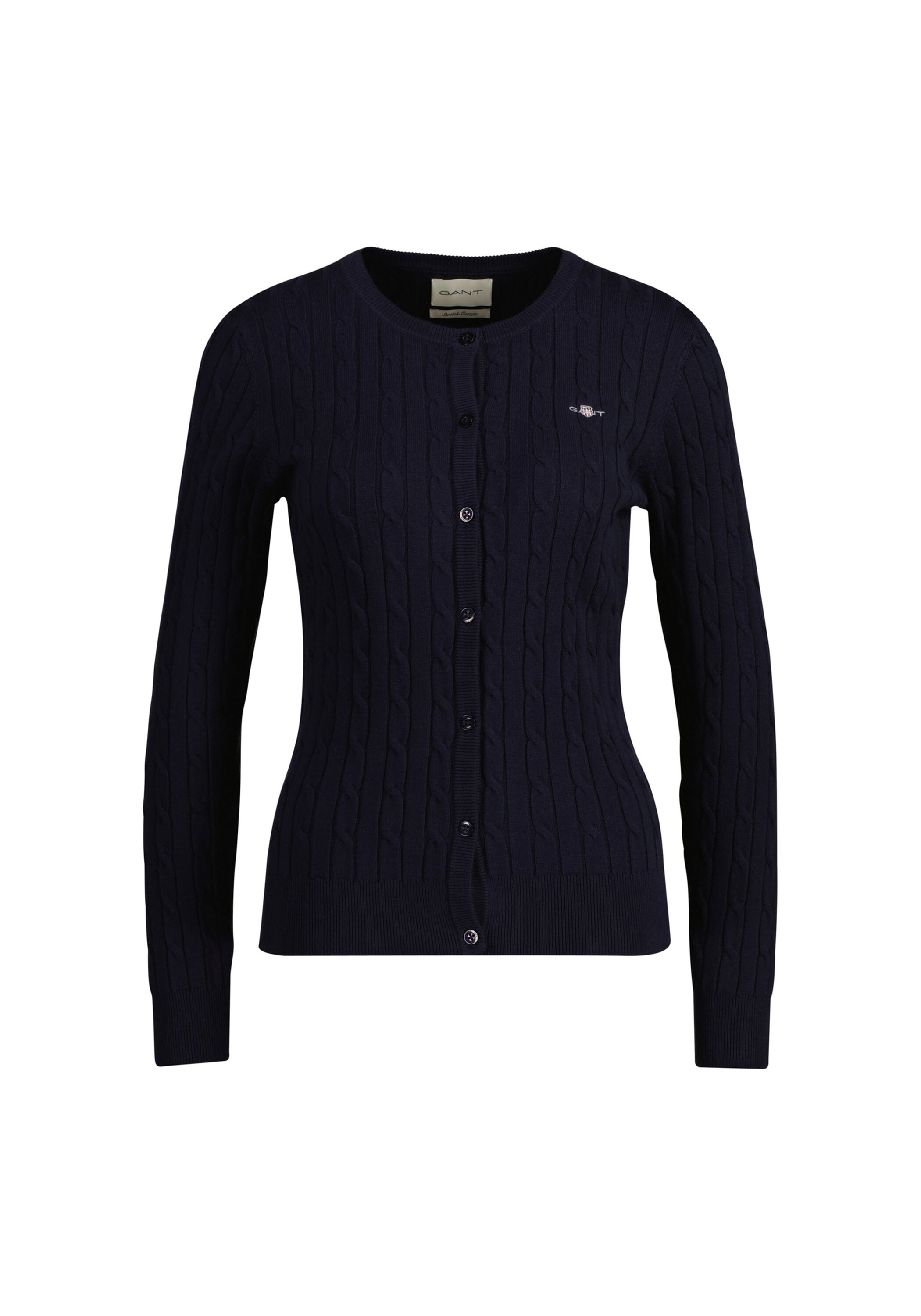 Gant Sweatshirt "Strickjacke STRETCH COTTON CABLE CARDIGAN" günstig online kaufen