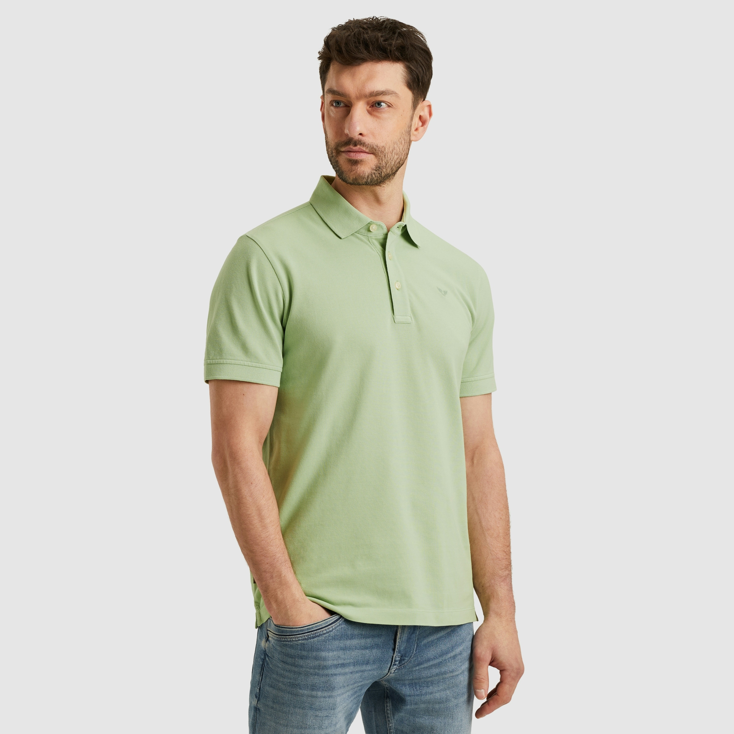 PME LEGEND Poloshirt »Short sleeve polo pique garment dye«, mit Logo Stickerei