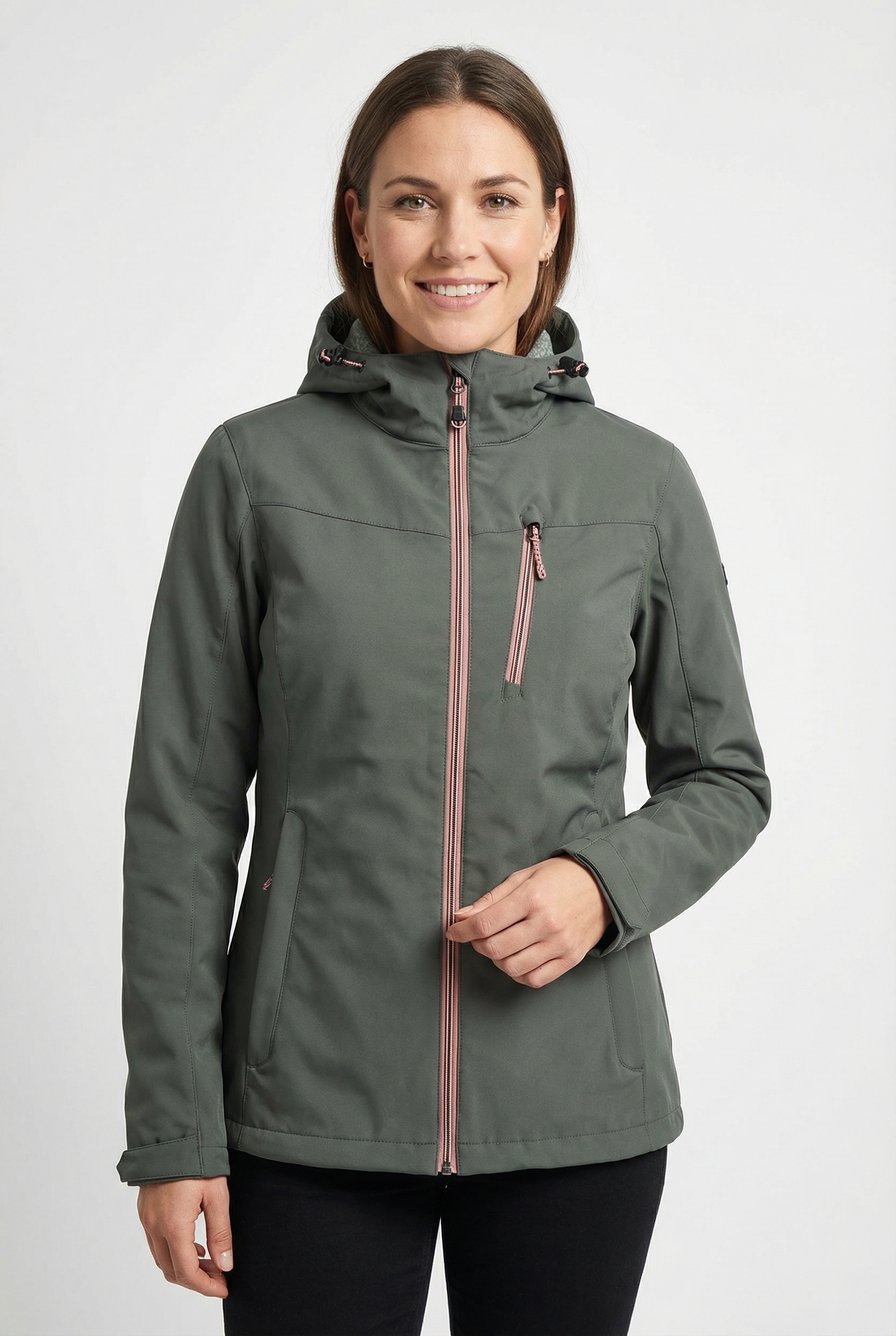 Killtec Softshelljacke "KOS 89 WMN SFTSHLL JCKT" wasserdicht, winddicht, atmungsaktiv, mit Kapuze
