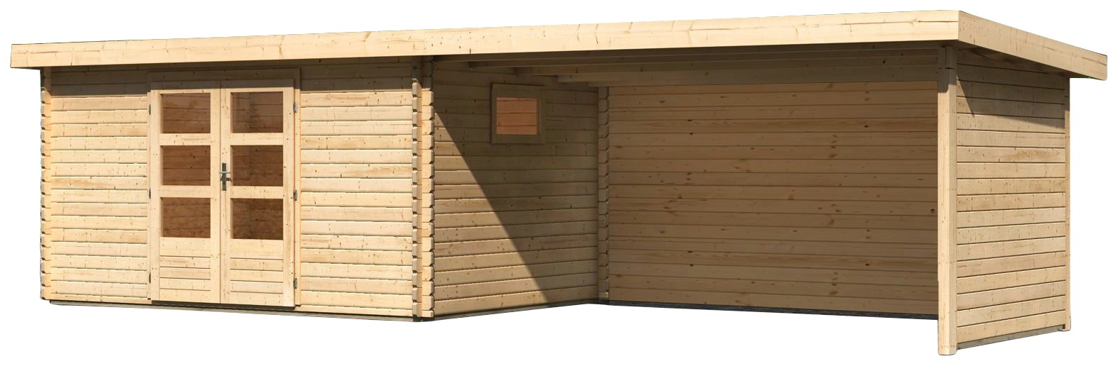 WOODFeeling Gartenhaus "Trittau 5", mit Anbaudach günstig online kaufen