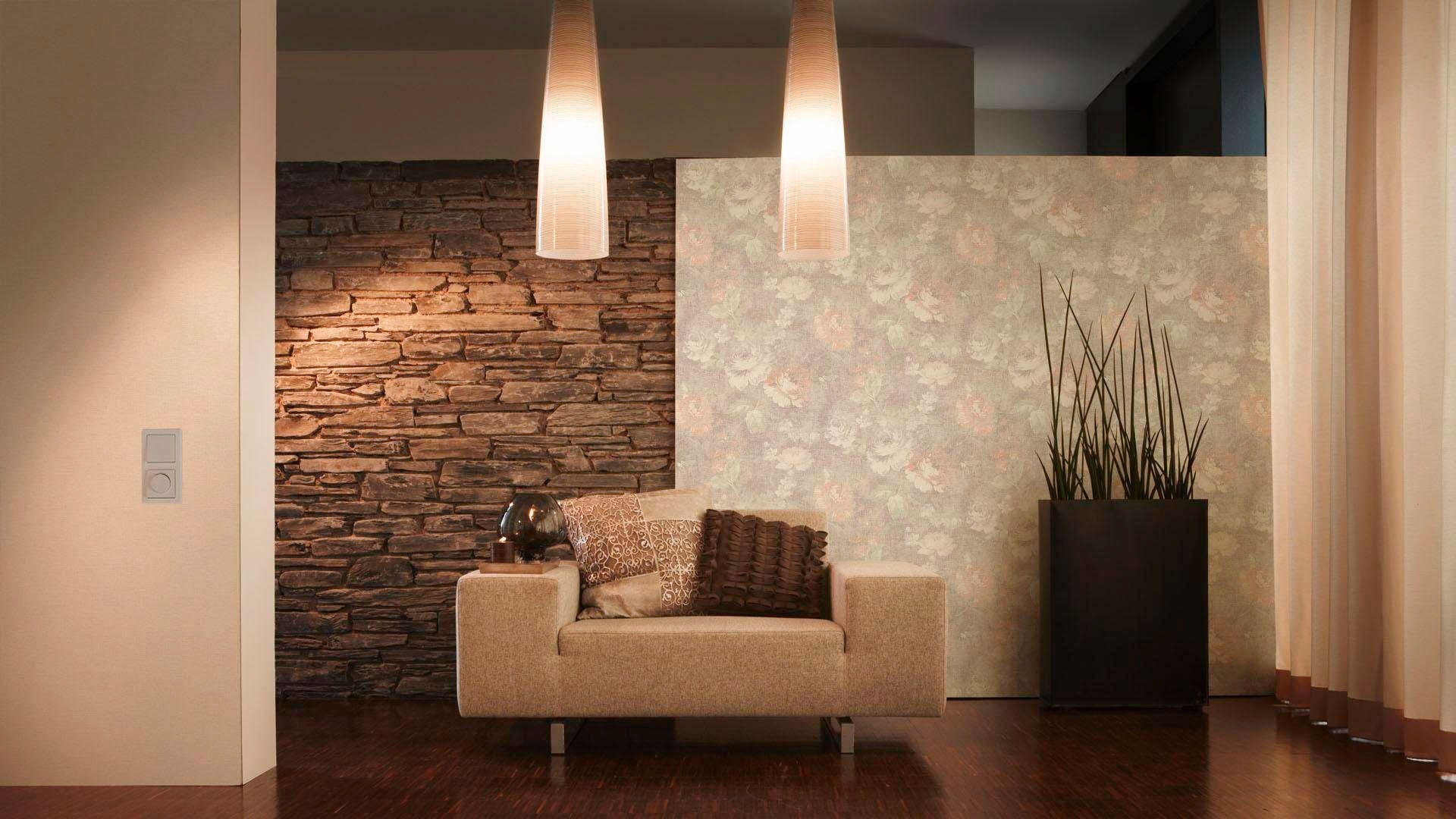 living walls Vliestapete »Designbook«, uni-einfarbig, Uni Tapete Einfarbig