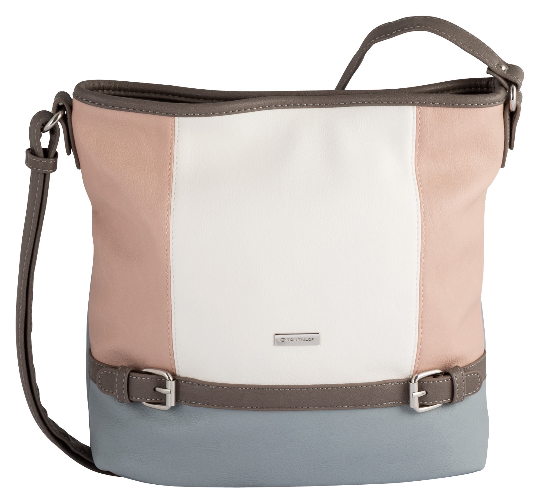 TOM TAILOR 1100000002199 "Juna" aus soft genarbtem ledrigen Material mit glänzenden Metall-Accessoires