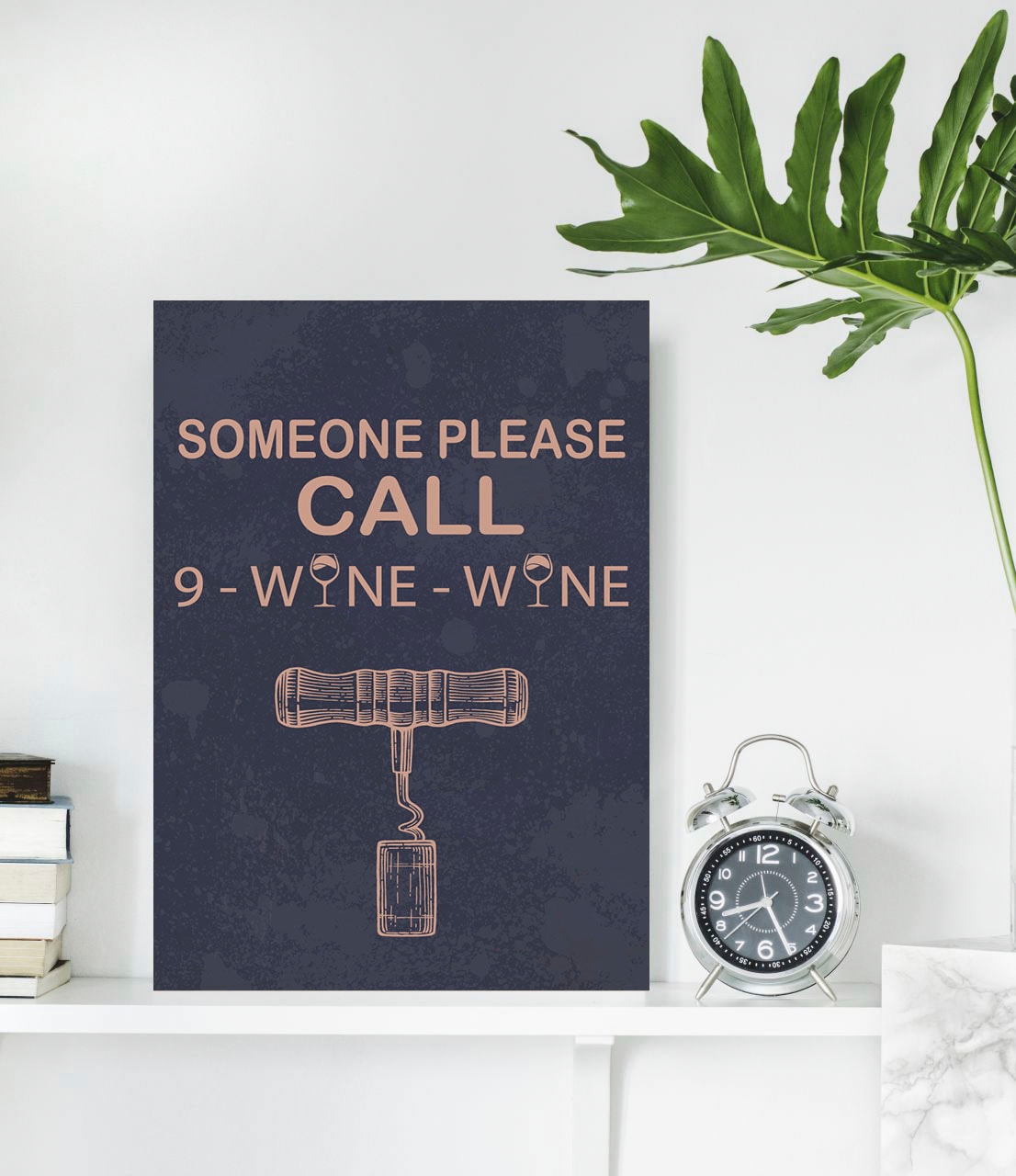 queence Metallbild "Wine" Getränke  Schriftzug  Schriftzüge  Sprüche  Sprüc günstig online kaufen