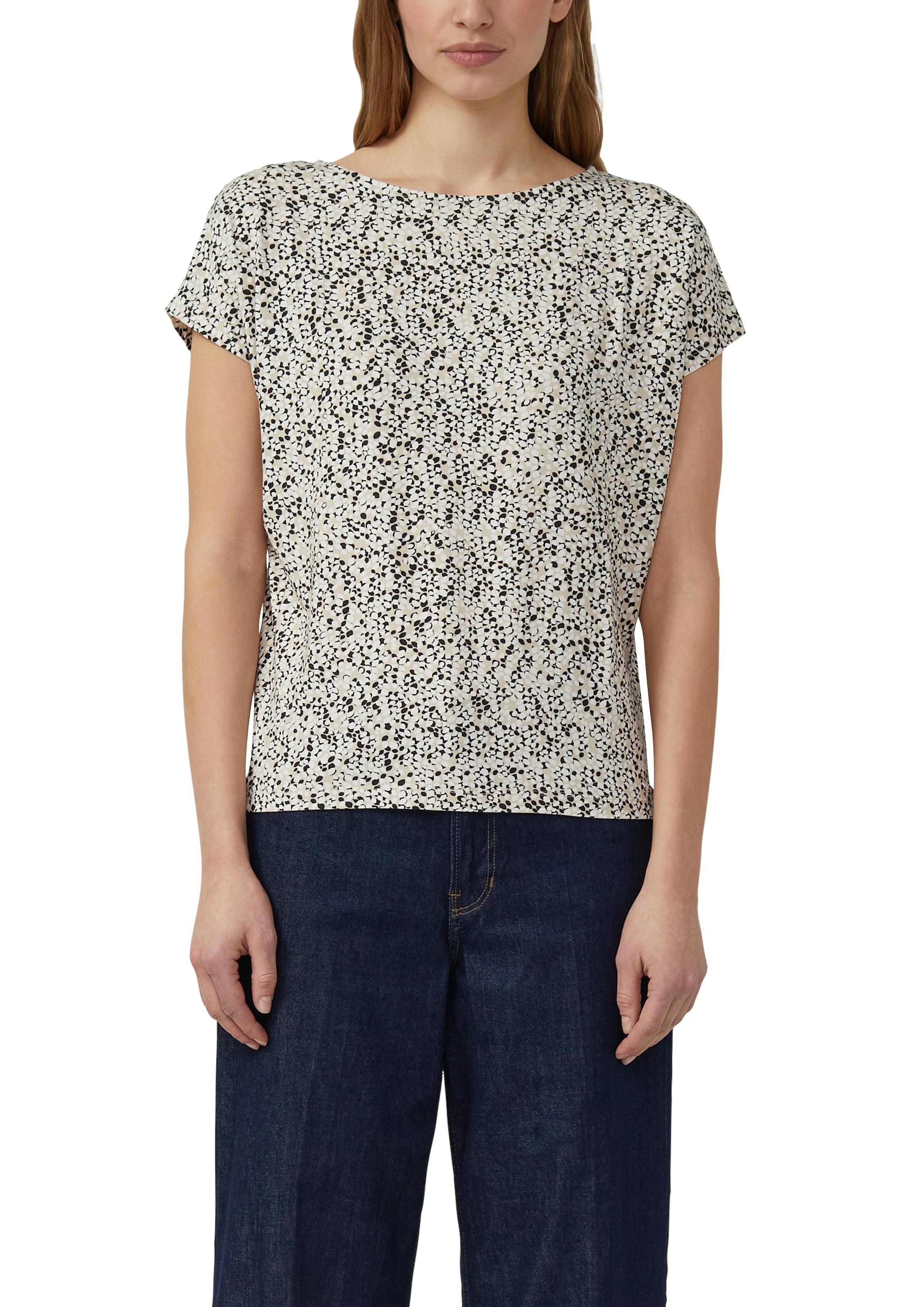 s.Oliver Kurzarmshirt Sommershirt mit grafischem Muster günstig online kaufen