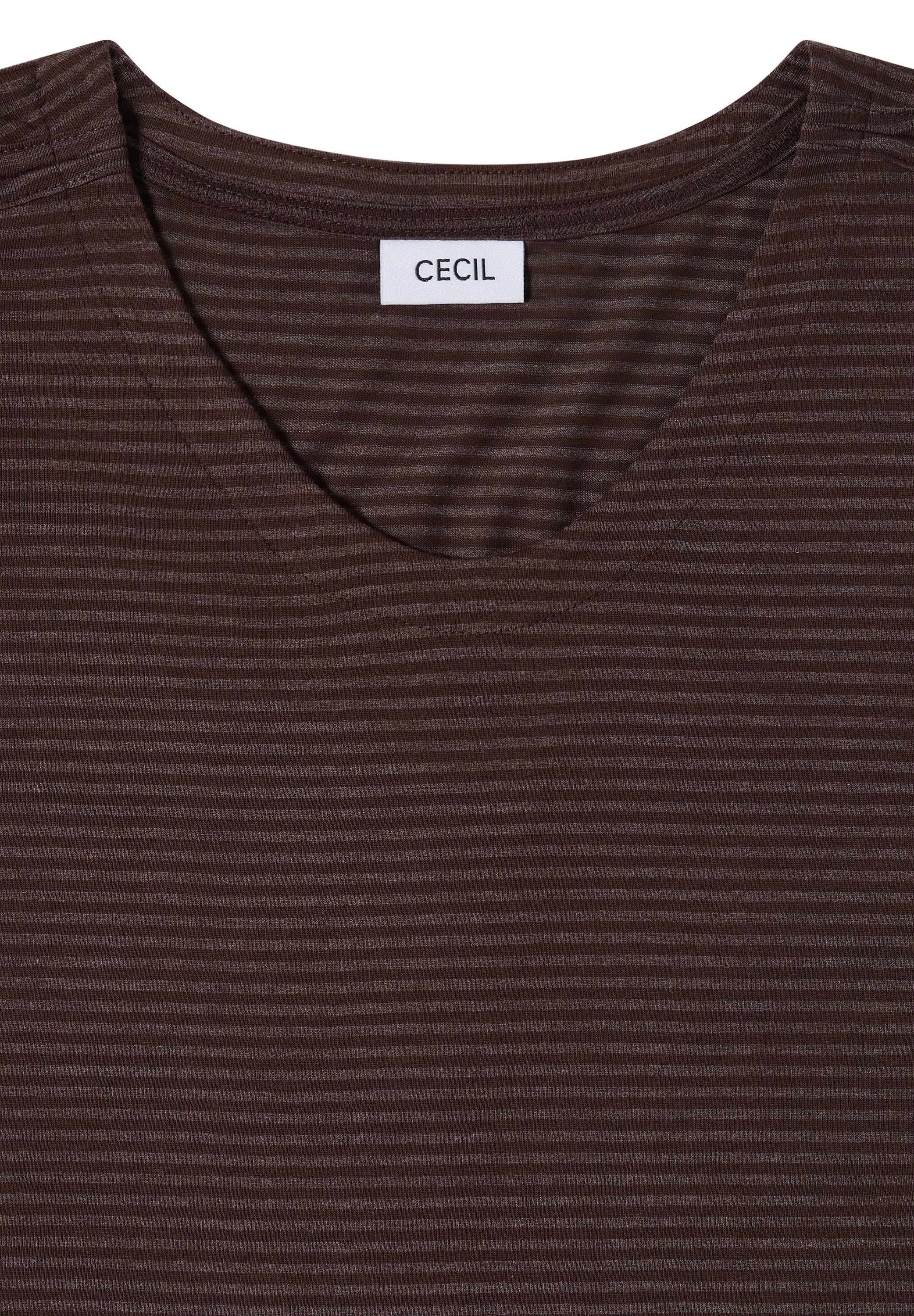 Cecil V-Shirt mit Cut-Out Detail
