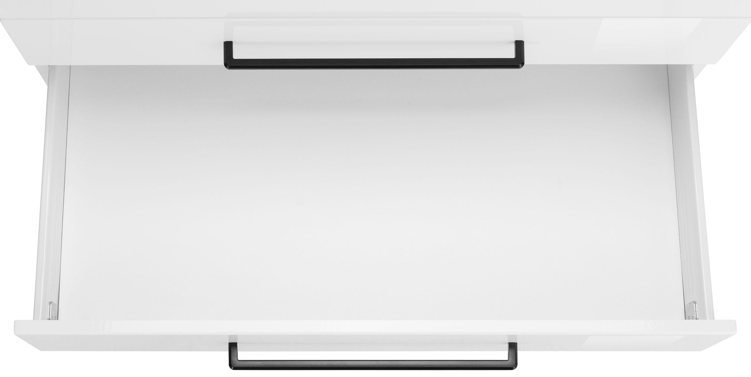KOCHSTATION Küchenzeile »KS-Tulsa«, mit E-Geräten, Breite 300 cm, schwarze Metallgriffe, MDF Fronten