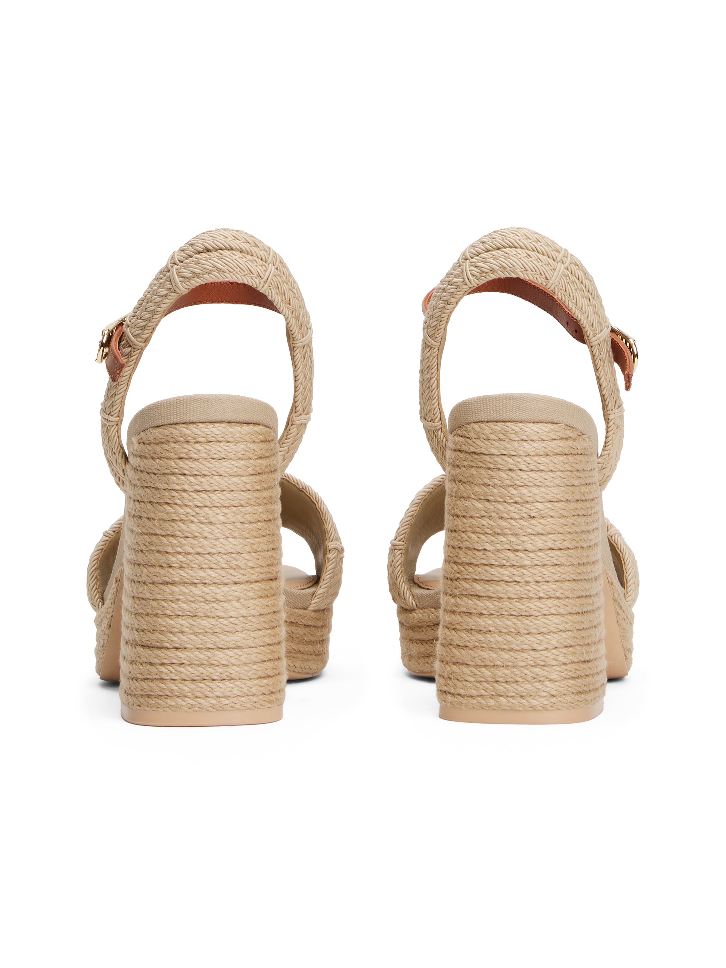 Tommy Hilfiger High-Heel-Sandalette »ROPE HEEL PLATFORM SANDAL«, Blockabsatz, Plateau, Sommerschuh mit verstellbarer Schnalle