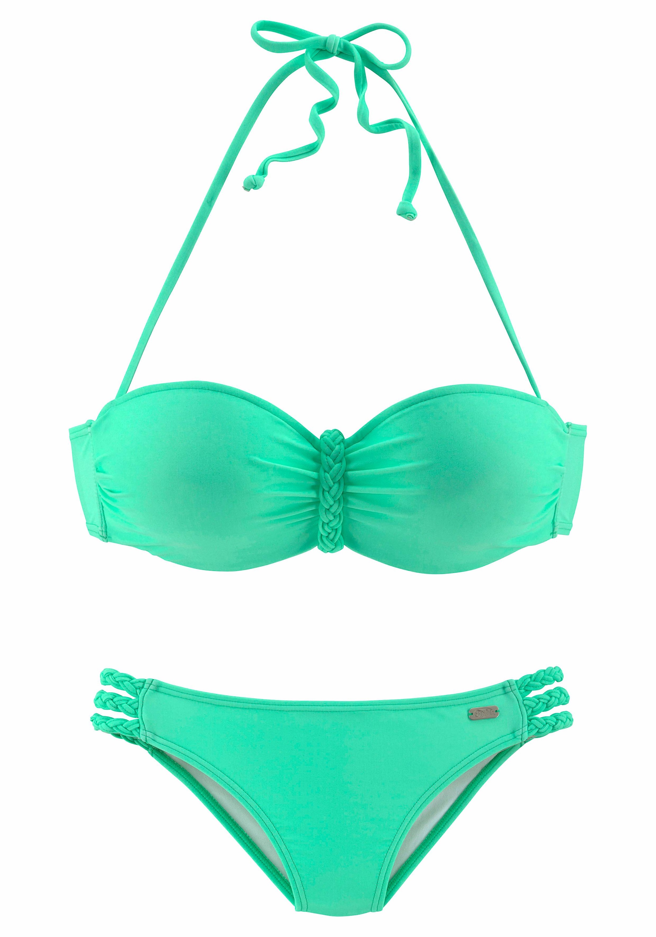 Buffalo Bügel-Bandeau-Bikini trendiger Look, mit abnehmbaren Trägern, mit g günstig online kaufen