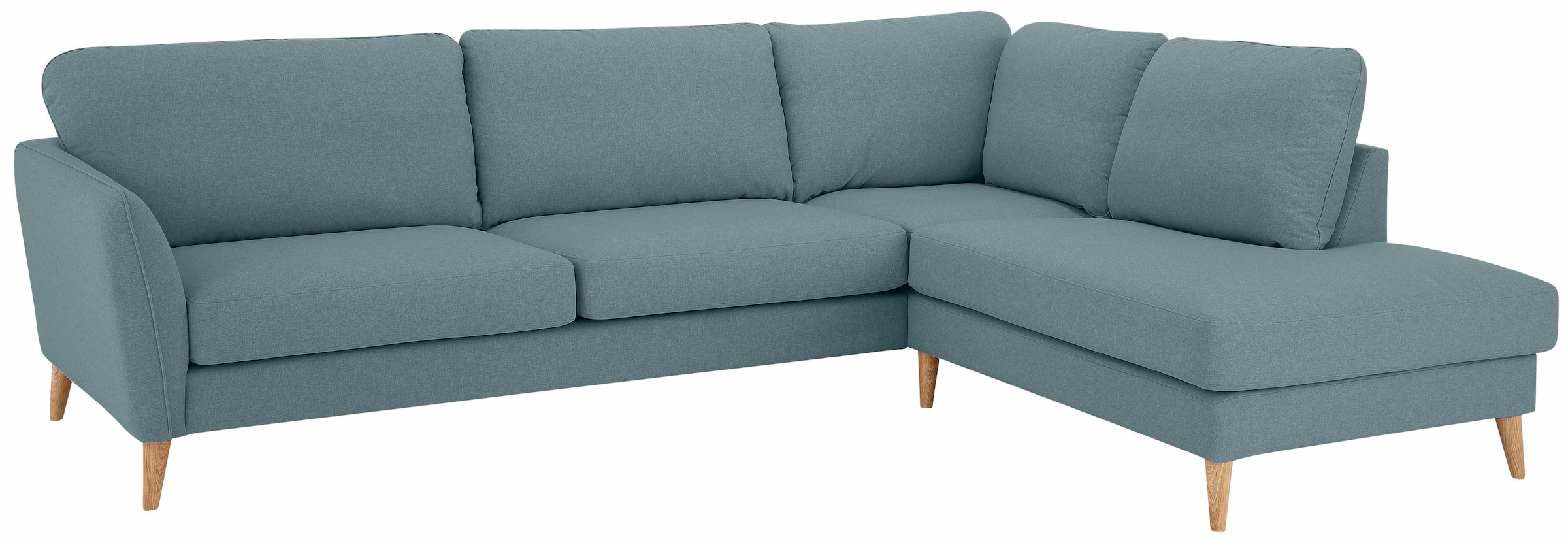 Ecksofa »MARSEILLE 278/202 cm, L-Form, Ottom. rechts/links«, mit Massivholzbeinen aus...