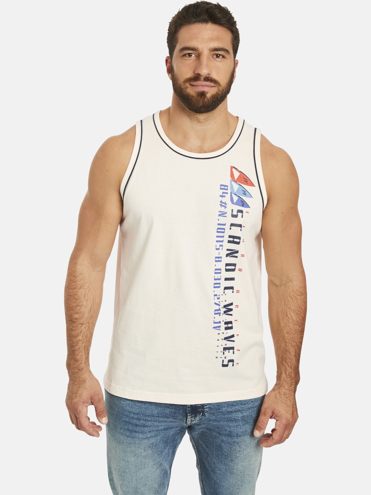 Jan Vanderstorm Tanktop "Doppelpack Tanktop TIDEMAN", (2 tlg.), mit seitlic günstig online kaufen