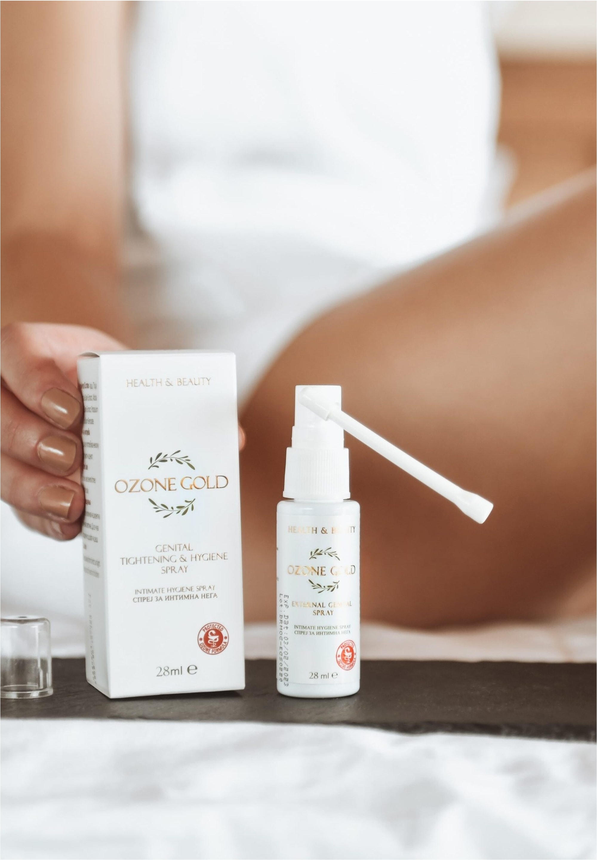 OZONE GOLD Körpercreme »Spray für Intimpflege«, (1 tlg.), für eine pflegende Reinigung