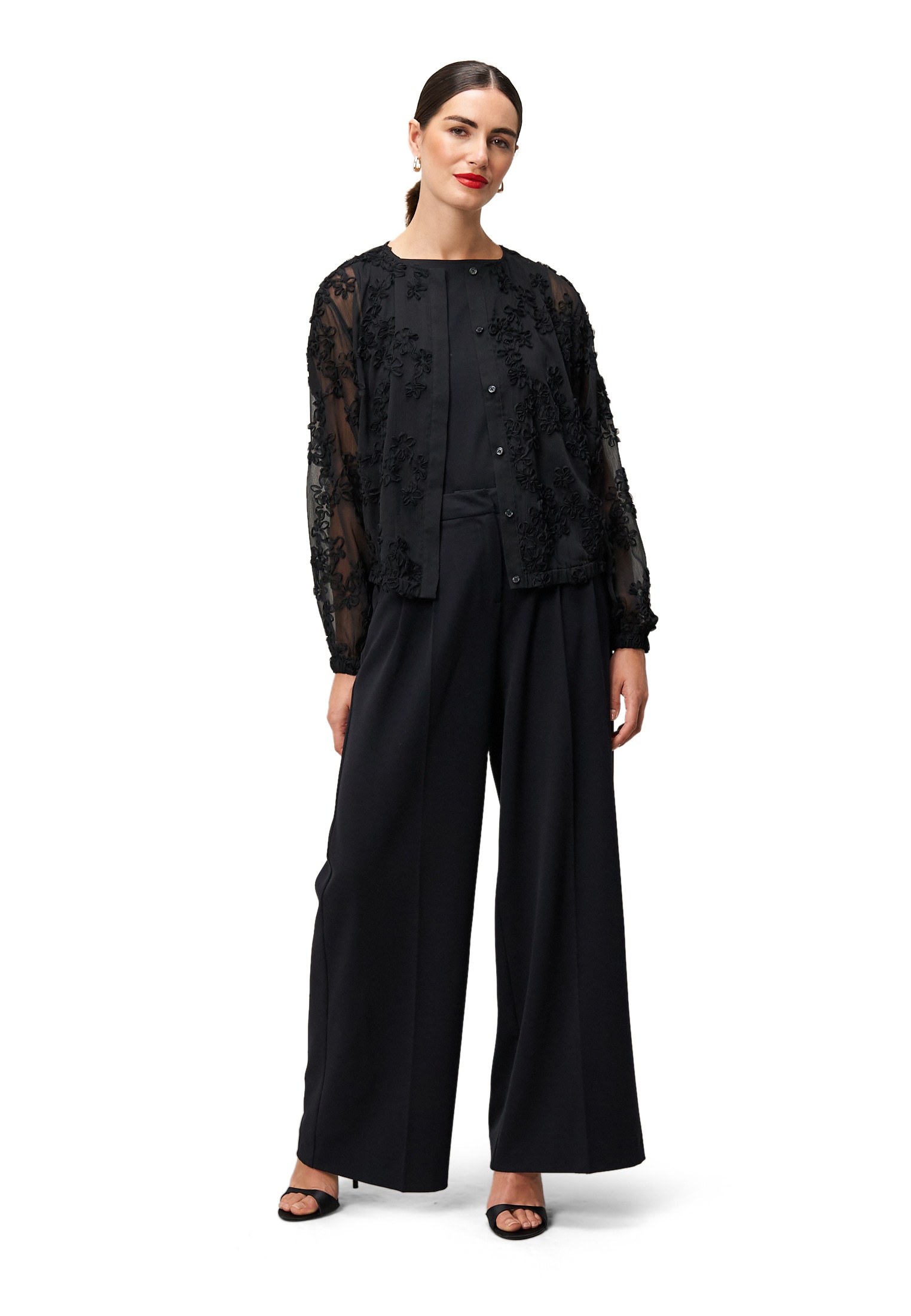 Zero Chiffonbluse »Damen mit Blumenmuster«