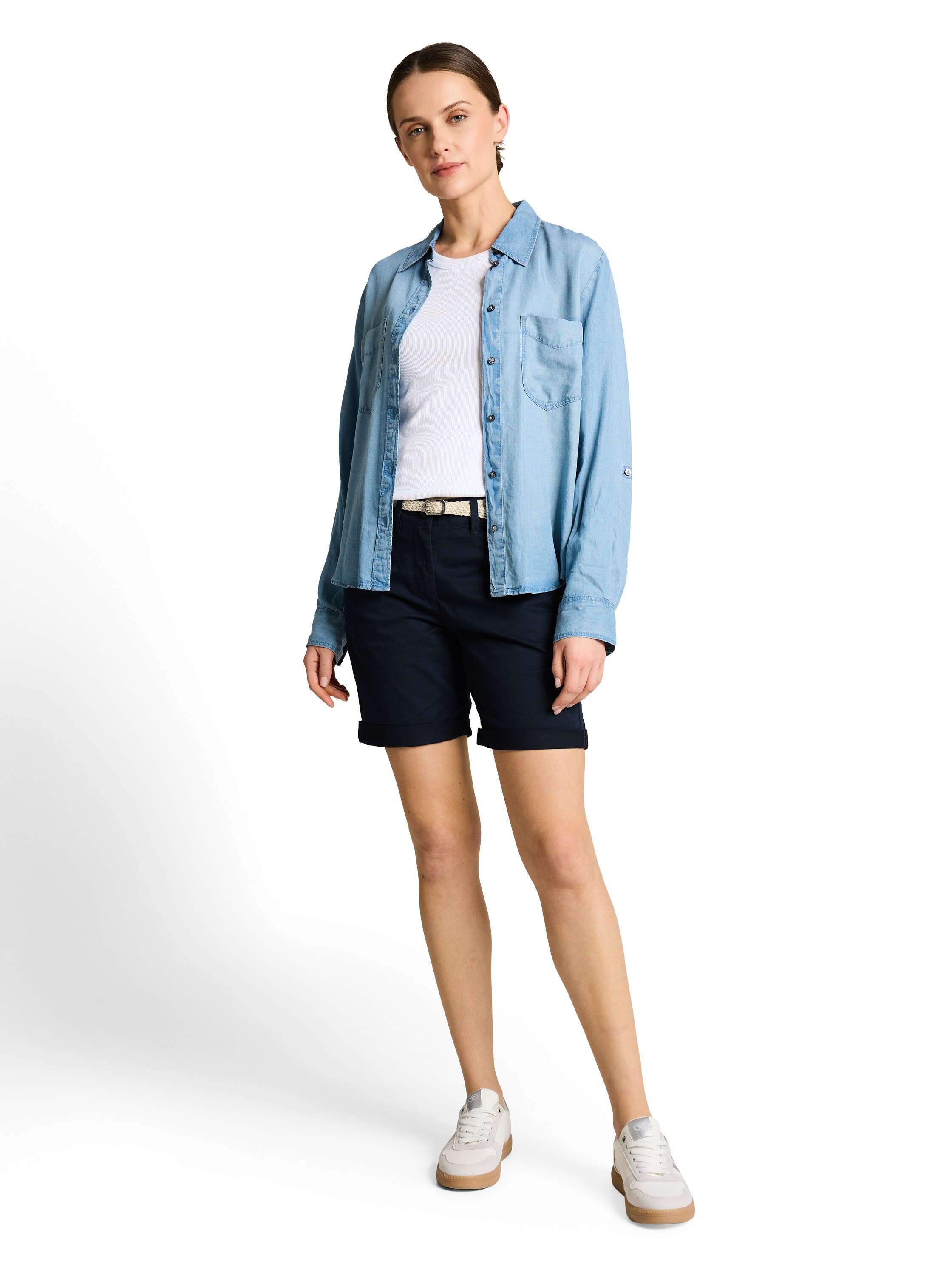 Tom Tailor 1049980 Women's Short Chinos Blue 42 3