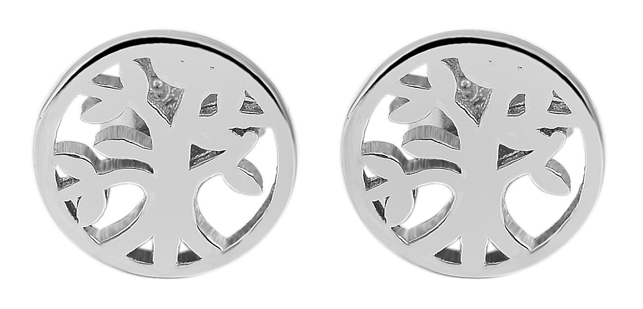 Adelia´s Paar Ohrhänger "Damen Ohrringe – Ohrstecker Lebensbaum aus 925 Sil günstig online kaufen