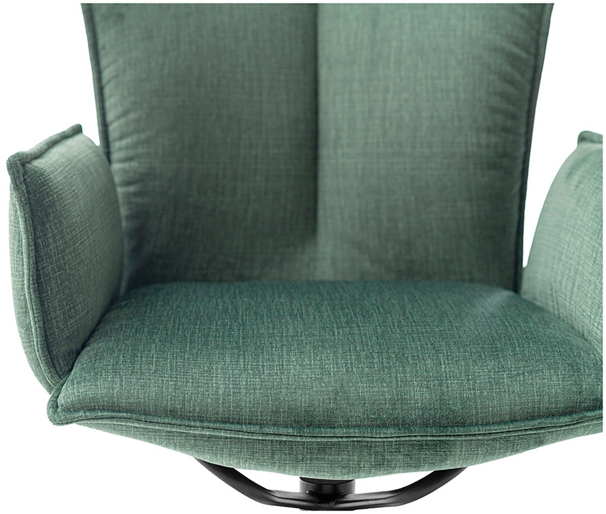 MCA furniture 4-Fußstuhl »NALON Esszimmerstuhl (2er Set) - Stuhl«, (Set), 2 St., Veloursstoff, 360° drehbar, Schwingfunktion, Metall, Veloursoptik, belastbar 120 kg