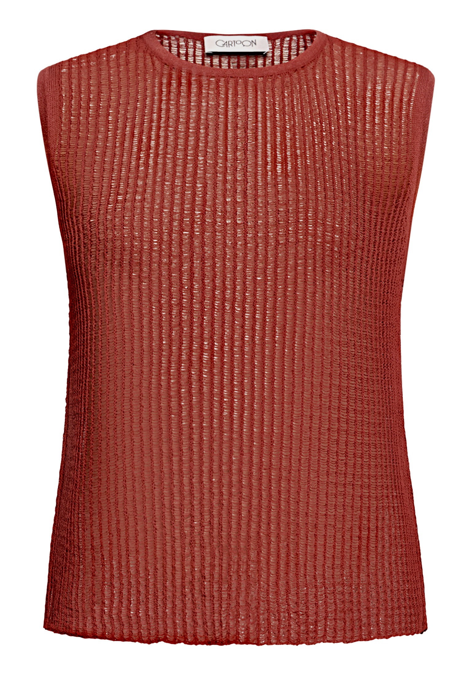 Cartoon Stricktop »Damen mit Rundhalsausschnitt«