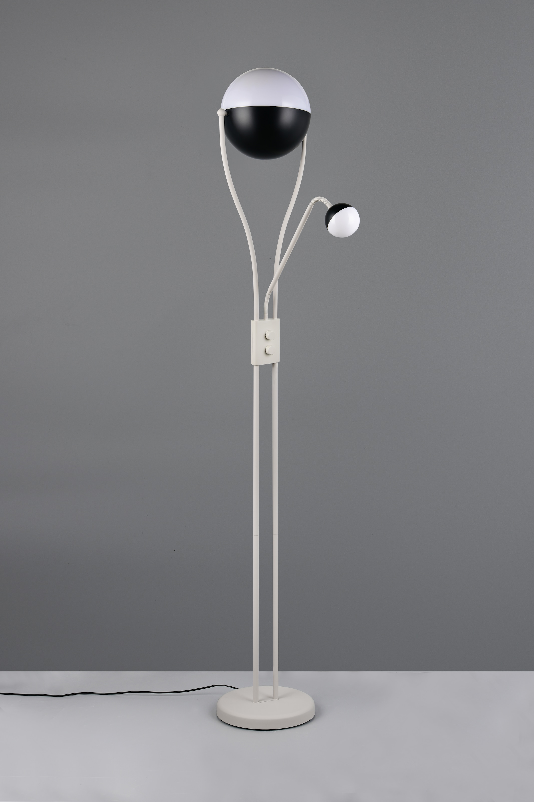 TRIO Leuchten LED Stehlampe »CHRIS, LED Stehleuchte, mit Lesearm, Drehdimmer« LED-Board 1 Stk. Warmweiß flexibles Leselicht getrennt schalten + dimmen, warmweißes Licht 3000K