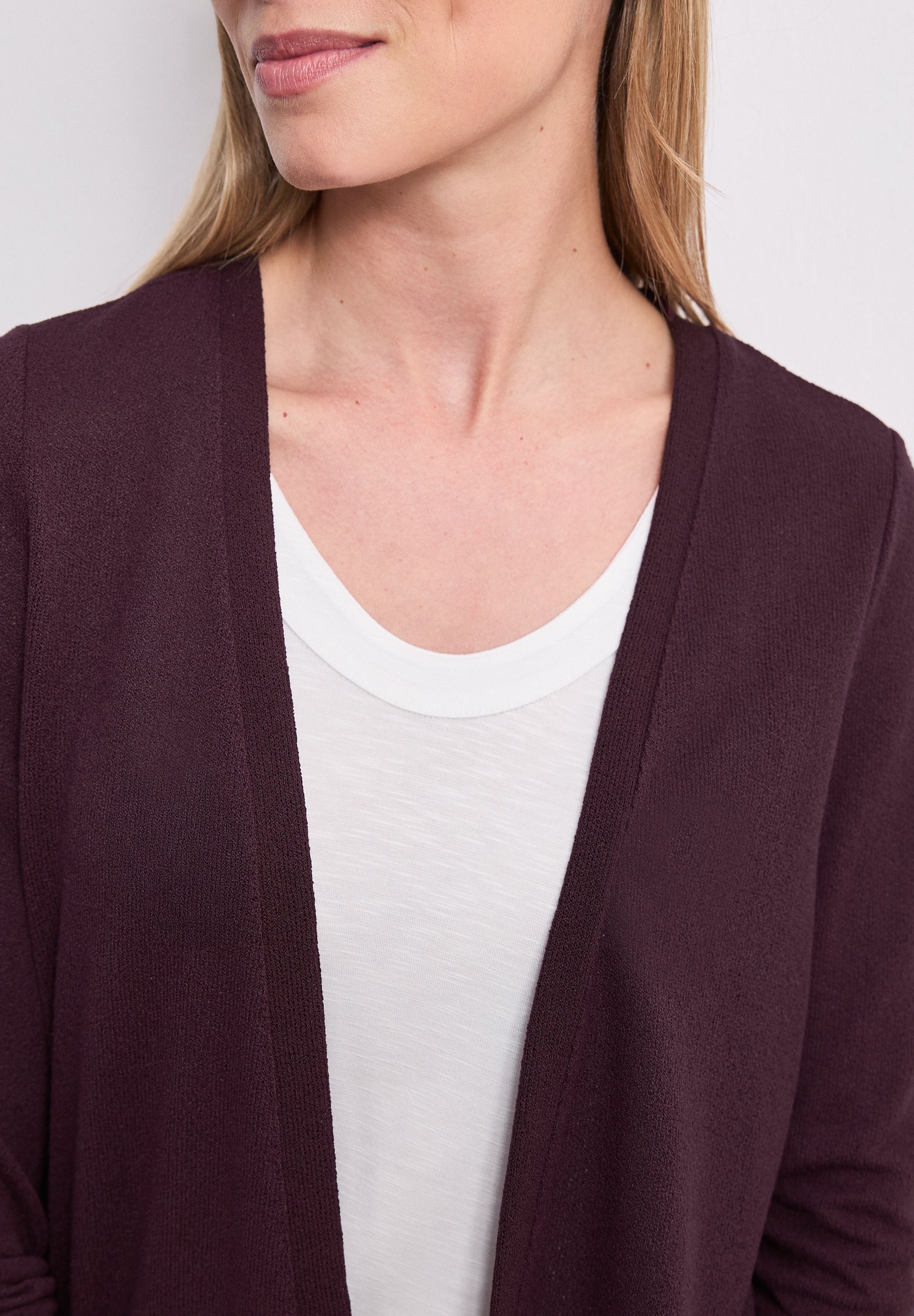 STREET ONE Strickjacke »Style Nette« in offener Passform
