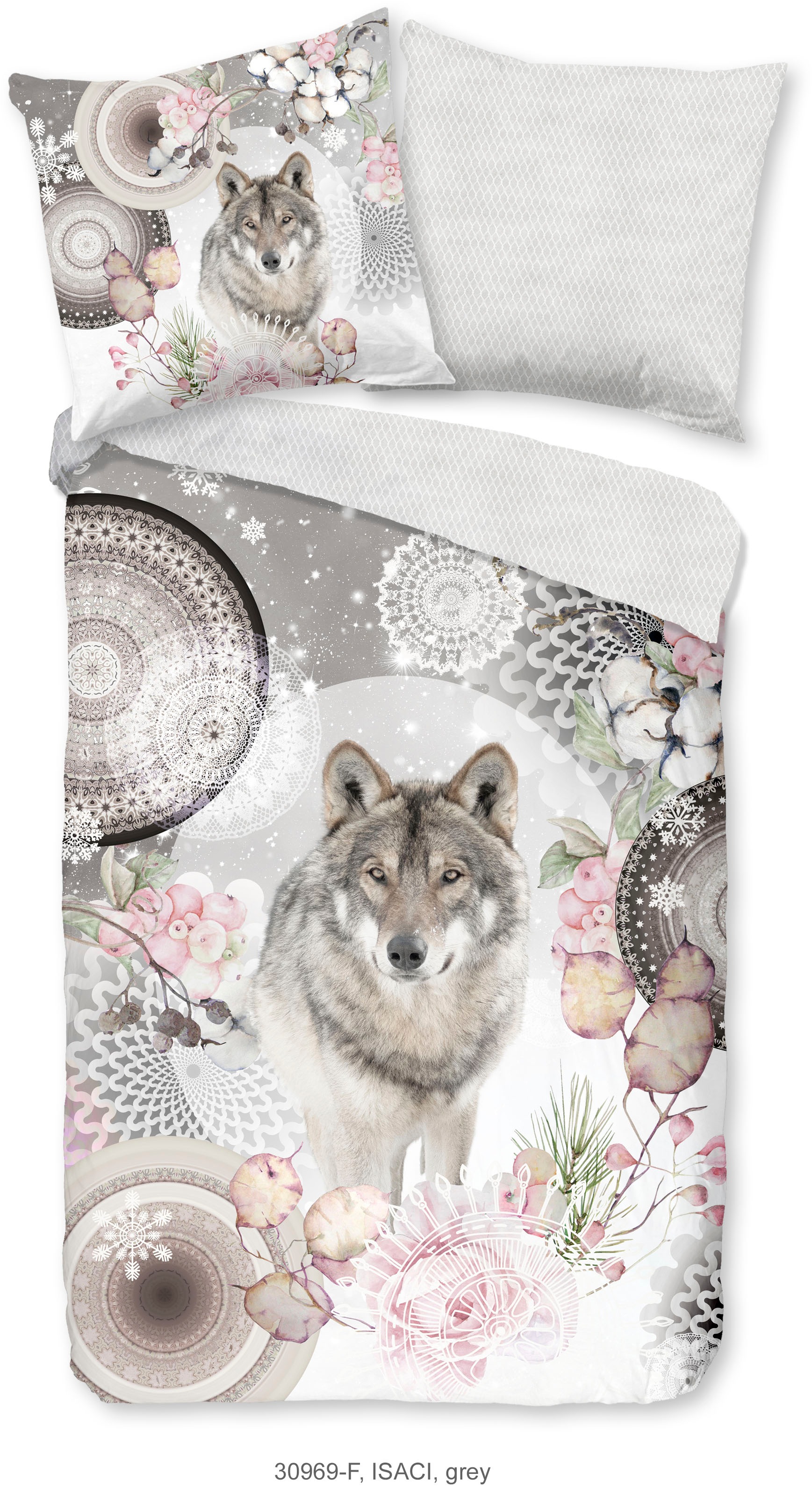 hip Wendebettwäsche "Isaci" 2 Stk. tlg. Biber, 135x200, Warm, Weich, Wendeo günstig online kaufen