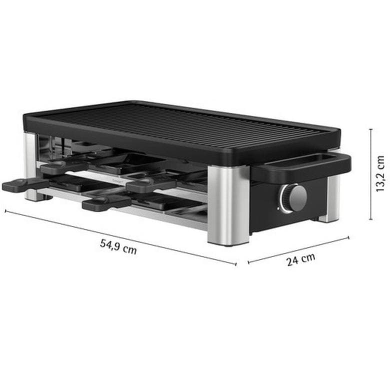 WMF Raclette »Lono Selection« 8 Stk. Raclettepfännchen 1.500 W variable Temperatureinstellung, LED-Beleuchtung