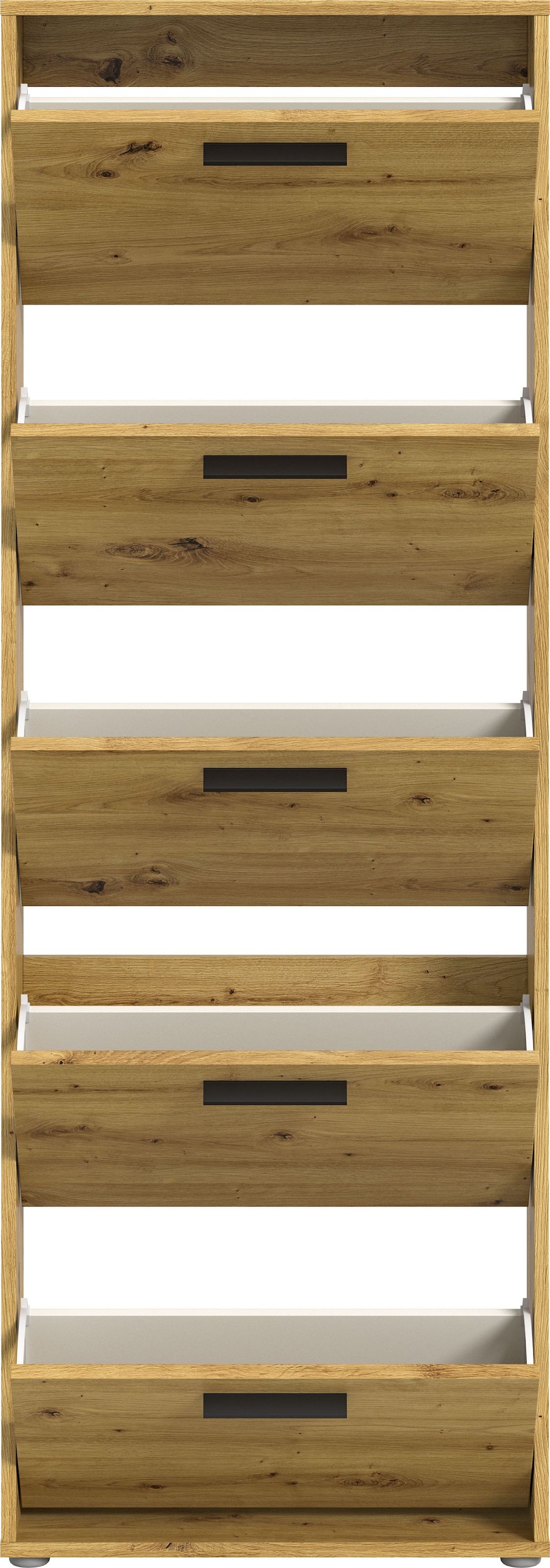 HBZ Schuhkommode »Sam Schuhkipper, Schuhschrank BxHxT 59x169x17 cm«, (1 St.), mit 5 Klappen